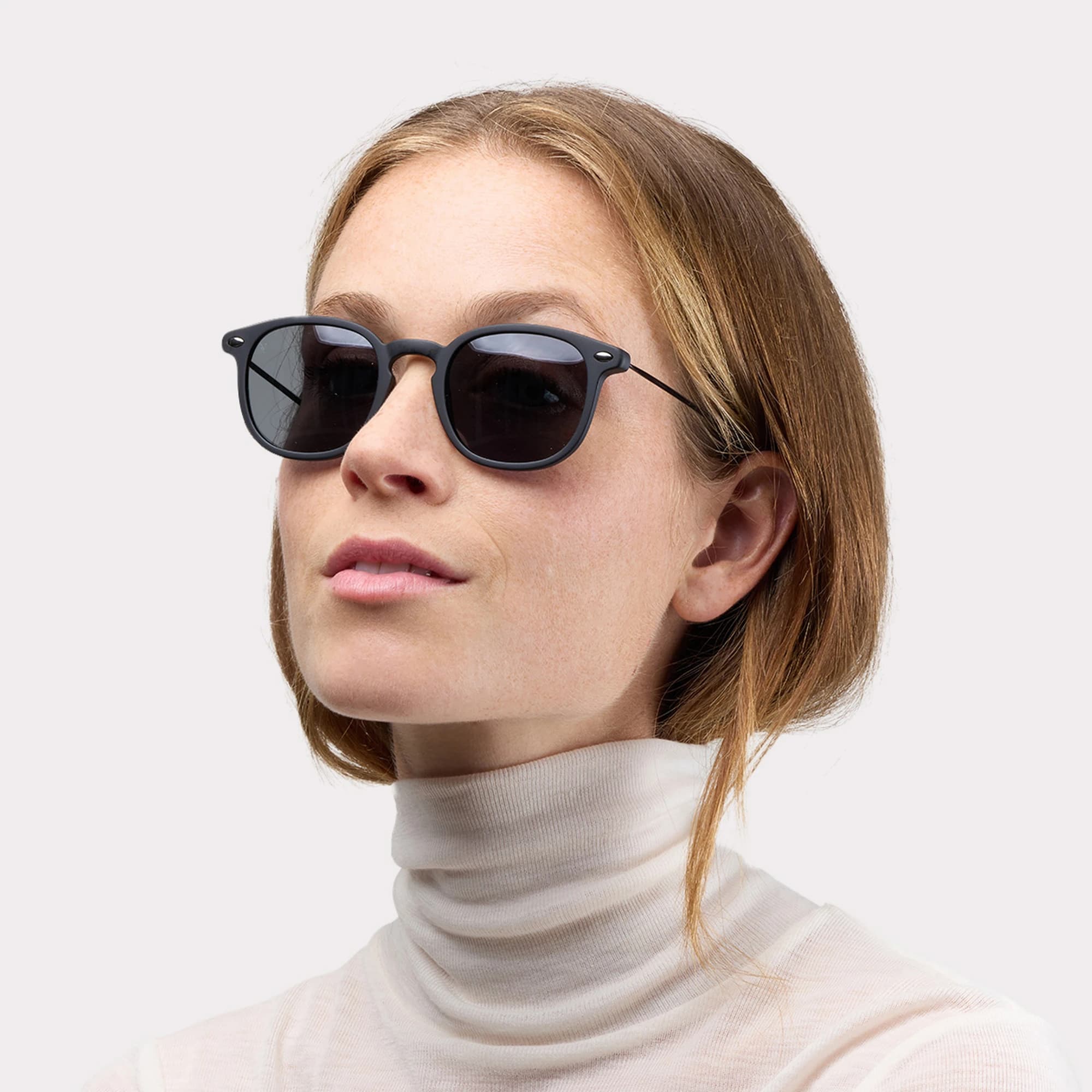 A pair of Alma Black Sunglasses