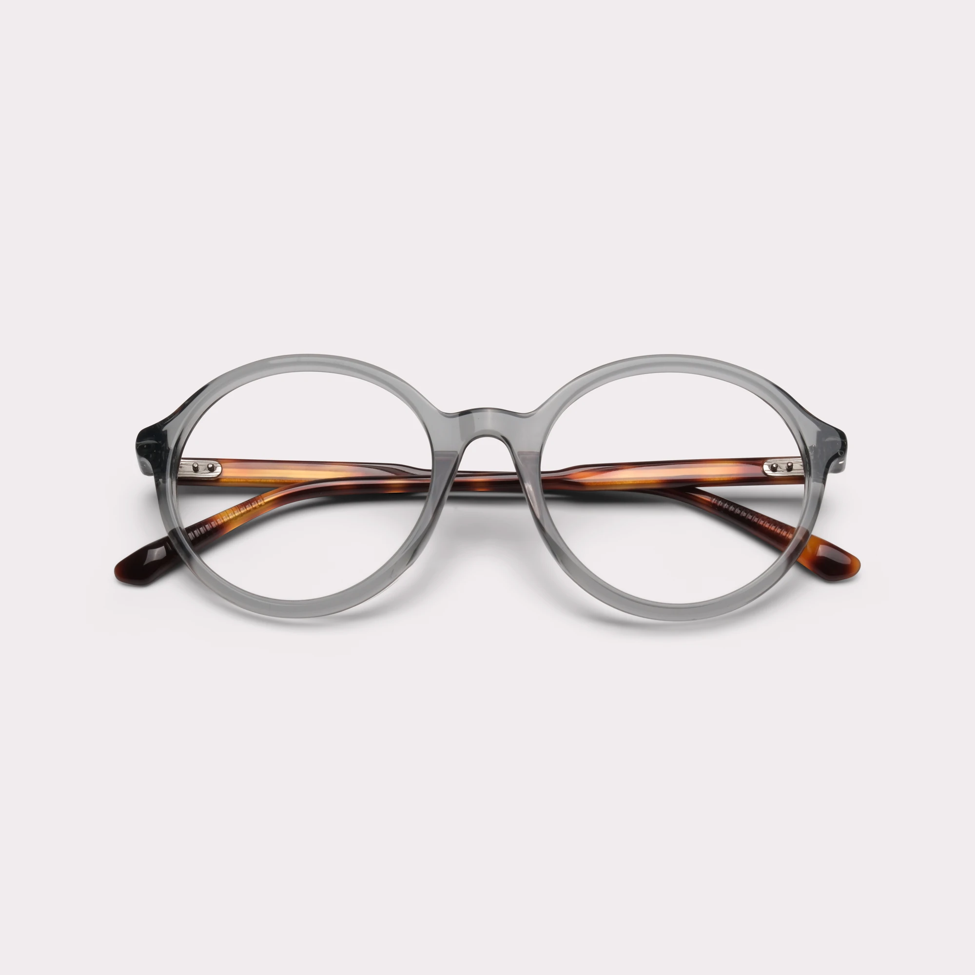 A pair of Sol Grey Green Prescription glasses folded