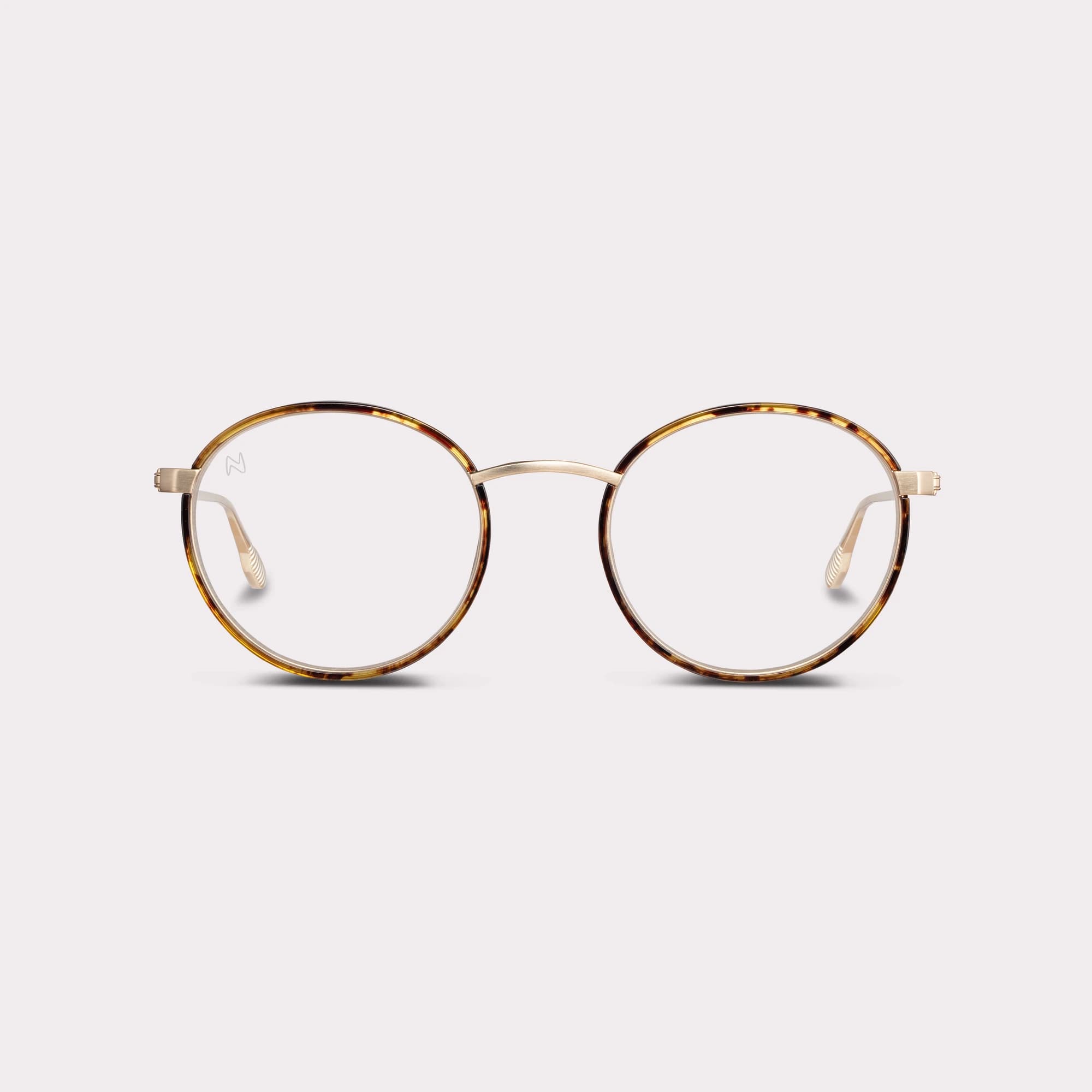 Un par de Ela Light tortoise Gafas de lectura para pantallas vista de frente