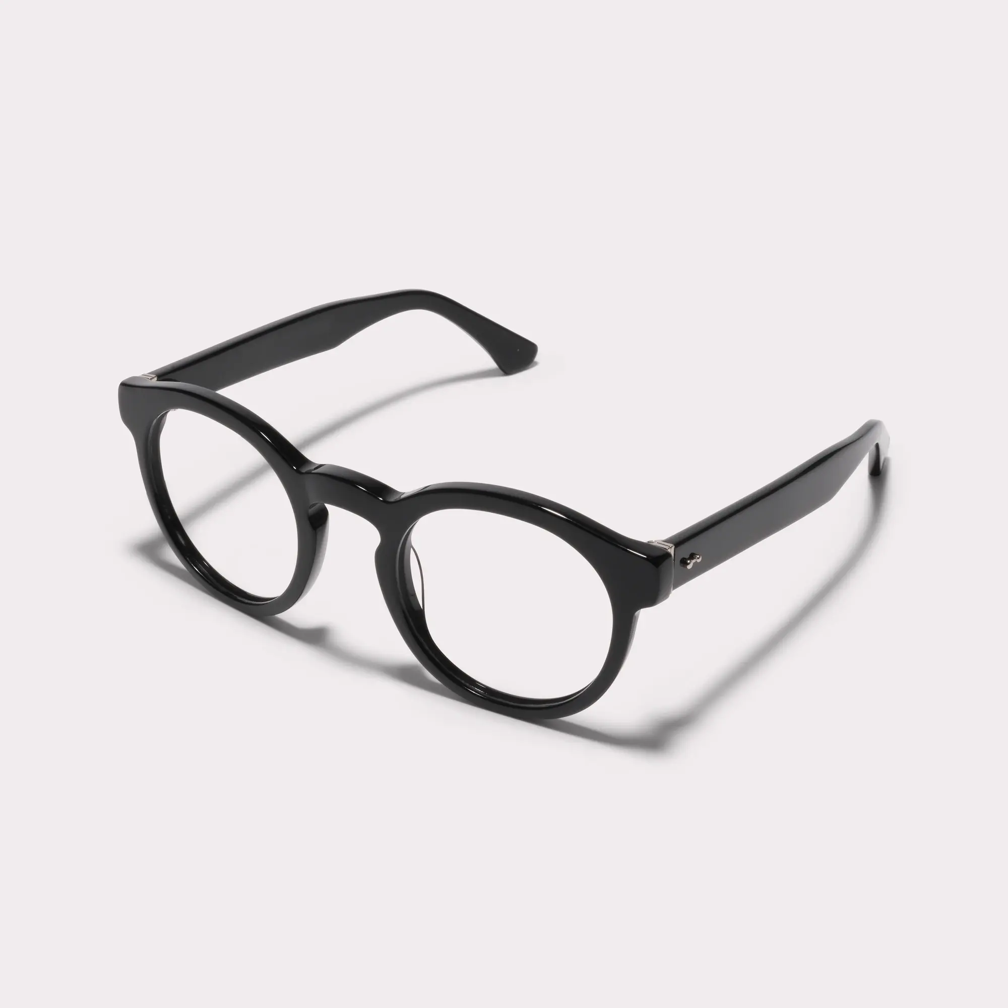 A pair of Robben Black Multi-distance™ blue light blocking reading glasses seen from the side