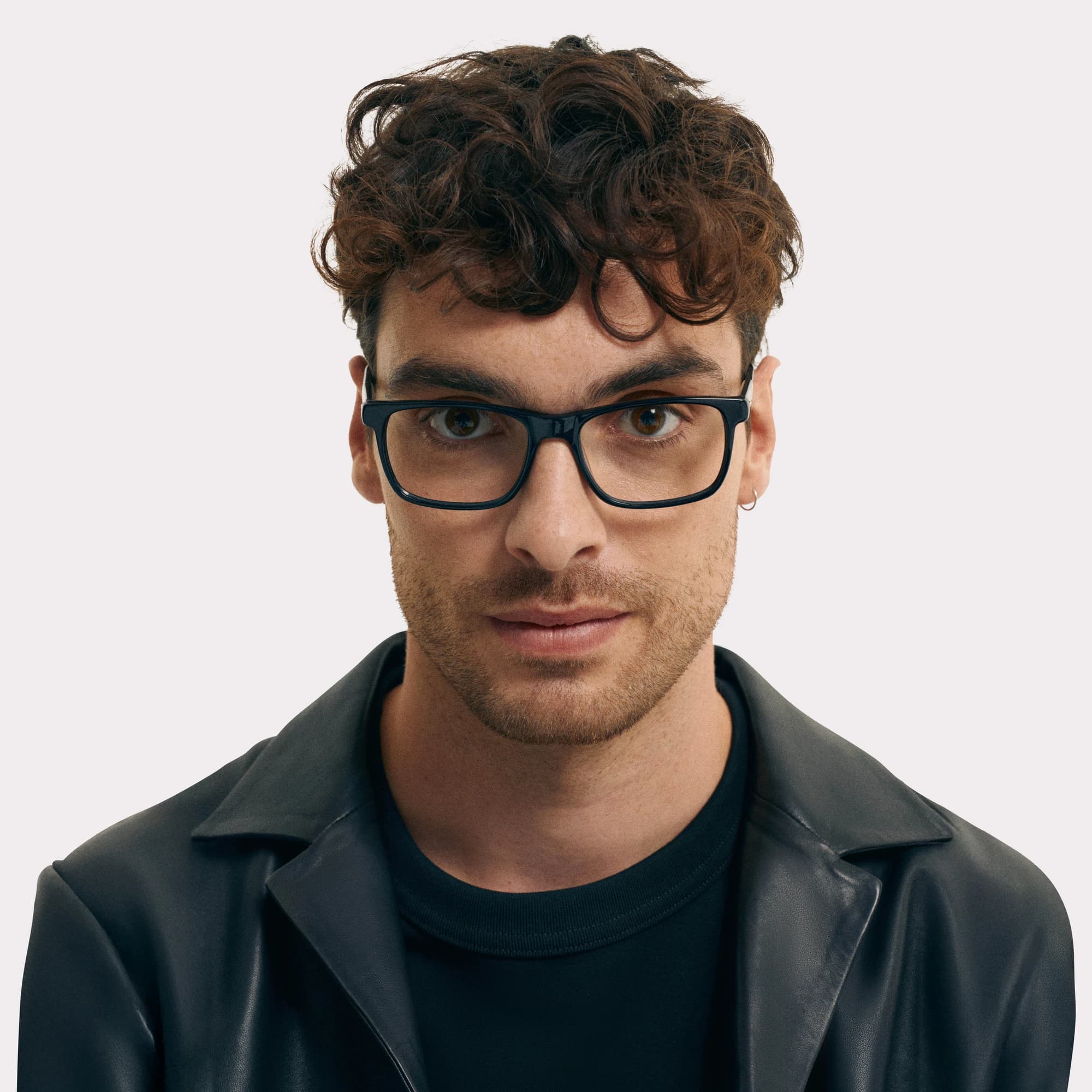 A pair of Justin Black Multi-distance™ blue light blocking reading glasses