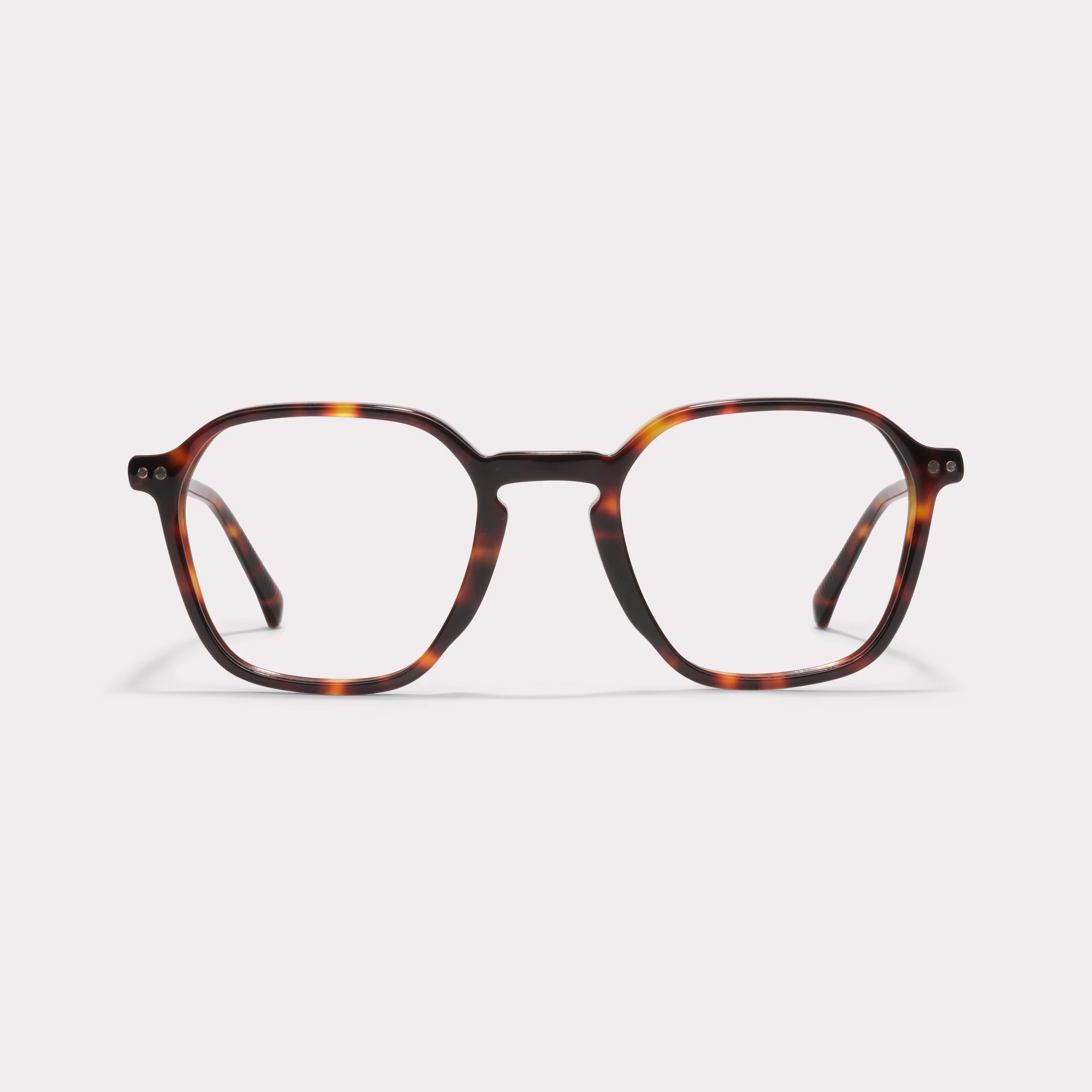Une paire de Aaron Tortoise Lunettes sur prescription vue de face