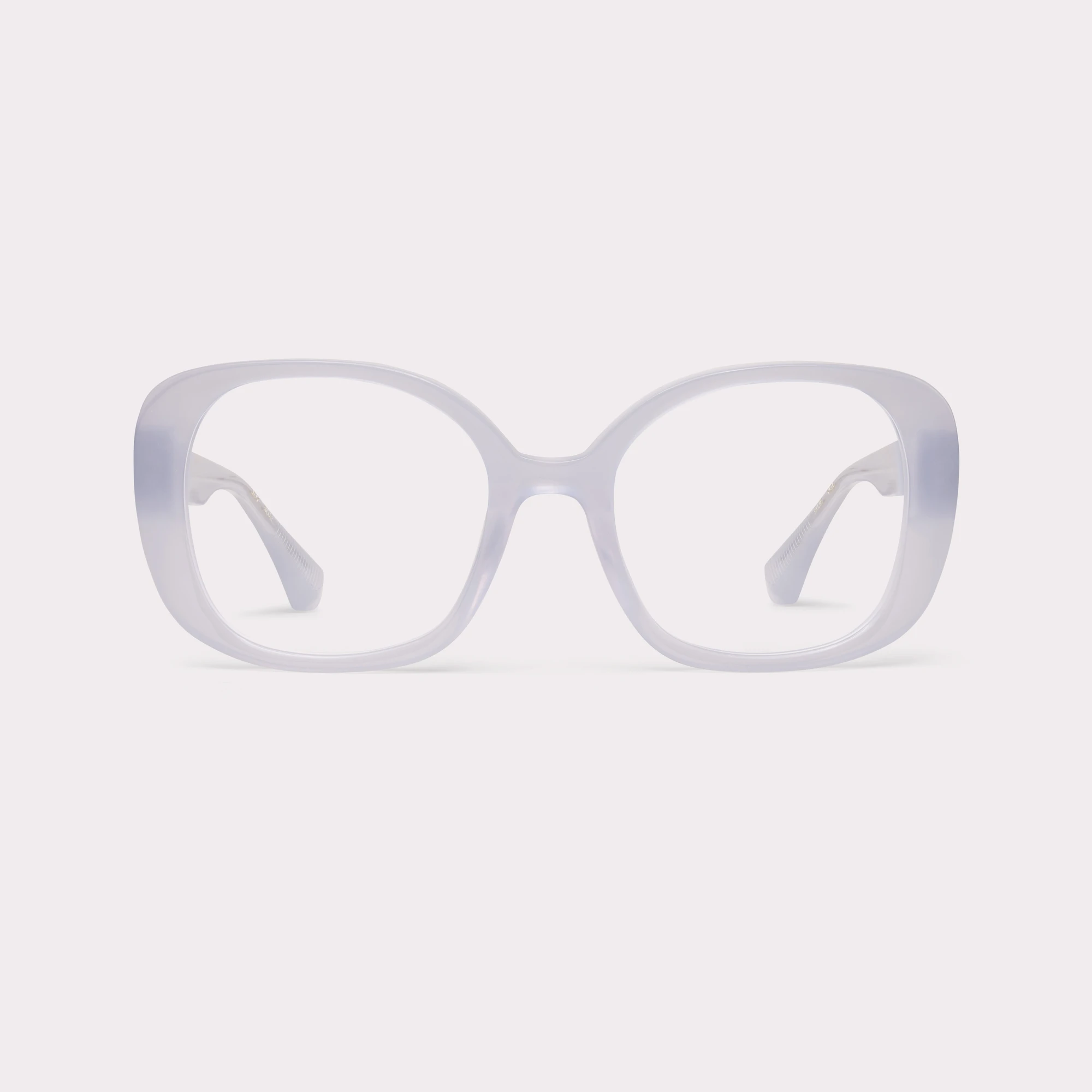 A pair of Joy Blue Reading glasses seen from the front