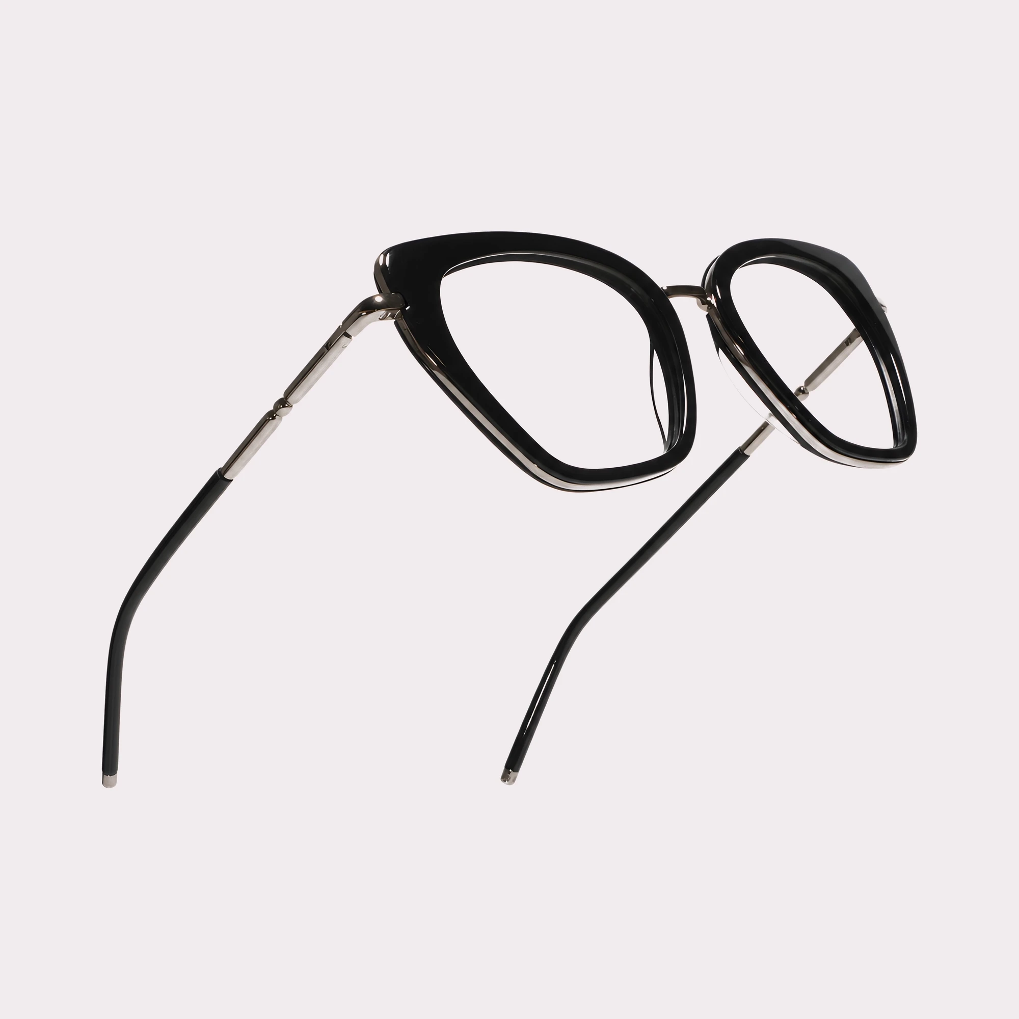 Un par de Lily Negro Gafas graduadas en vista macro