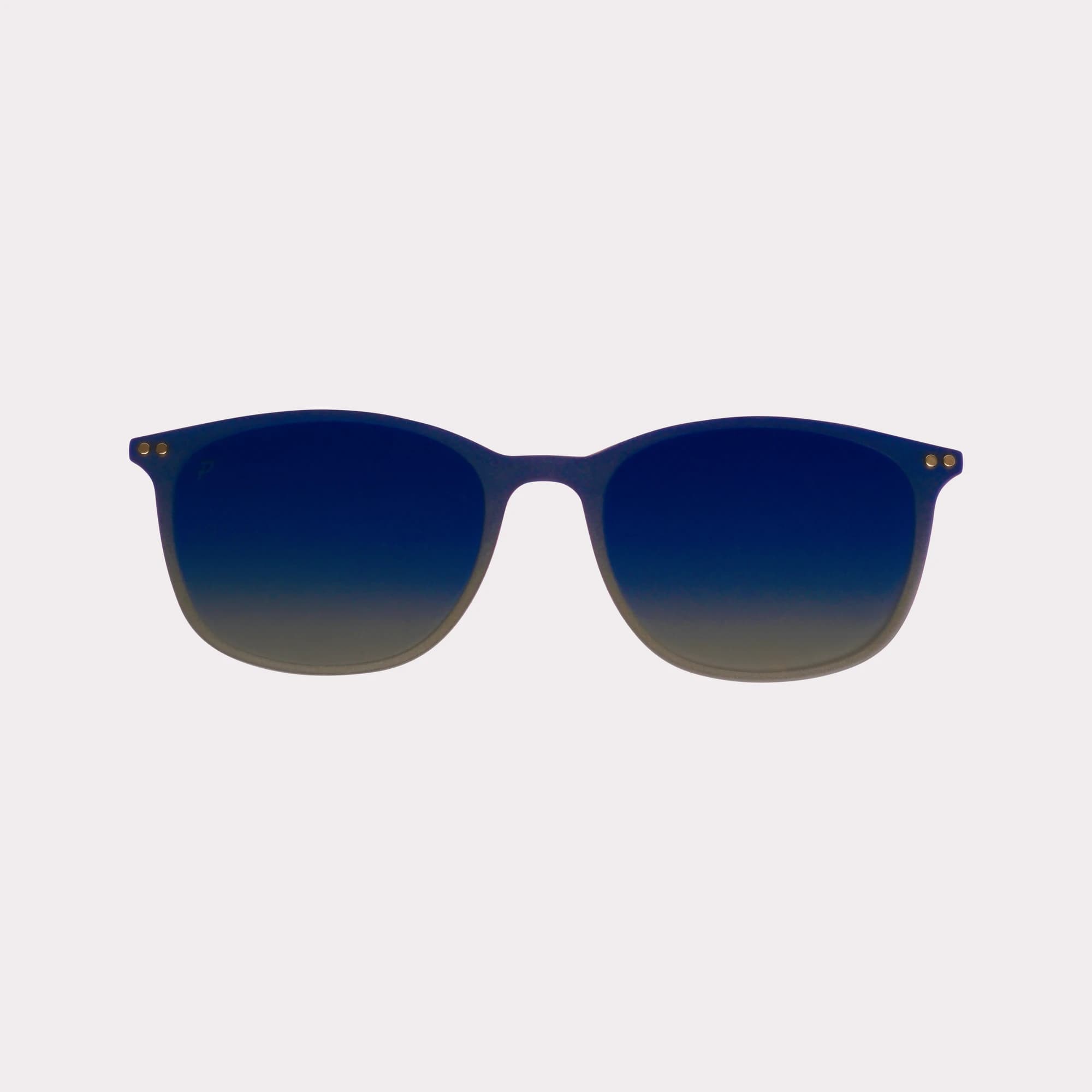A pair of Max Gradient blue Clip seen from the front