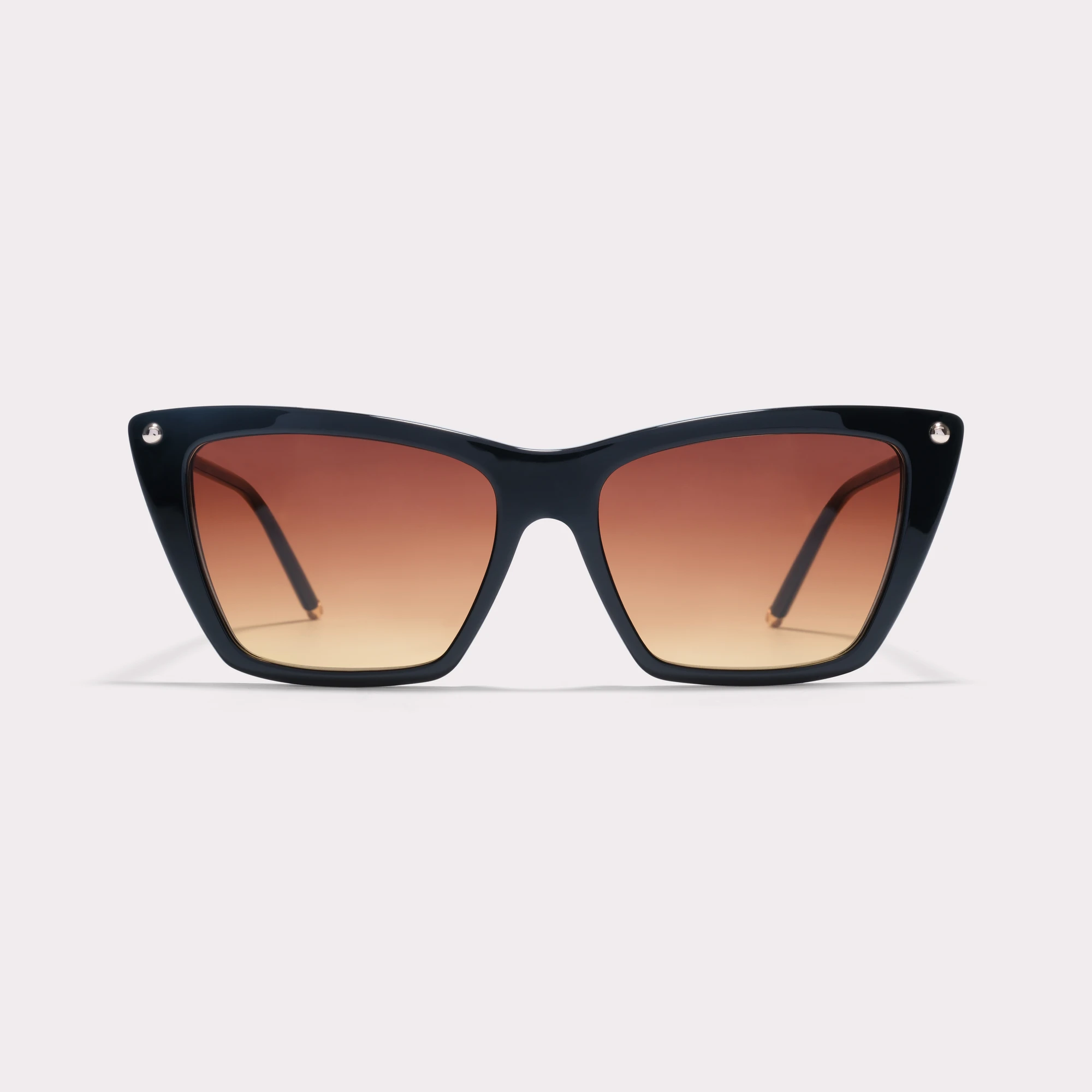 Ein Paar Cameron Schwarz Sonnenbrille , von vorne gesehen