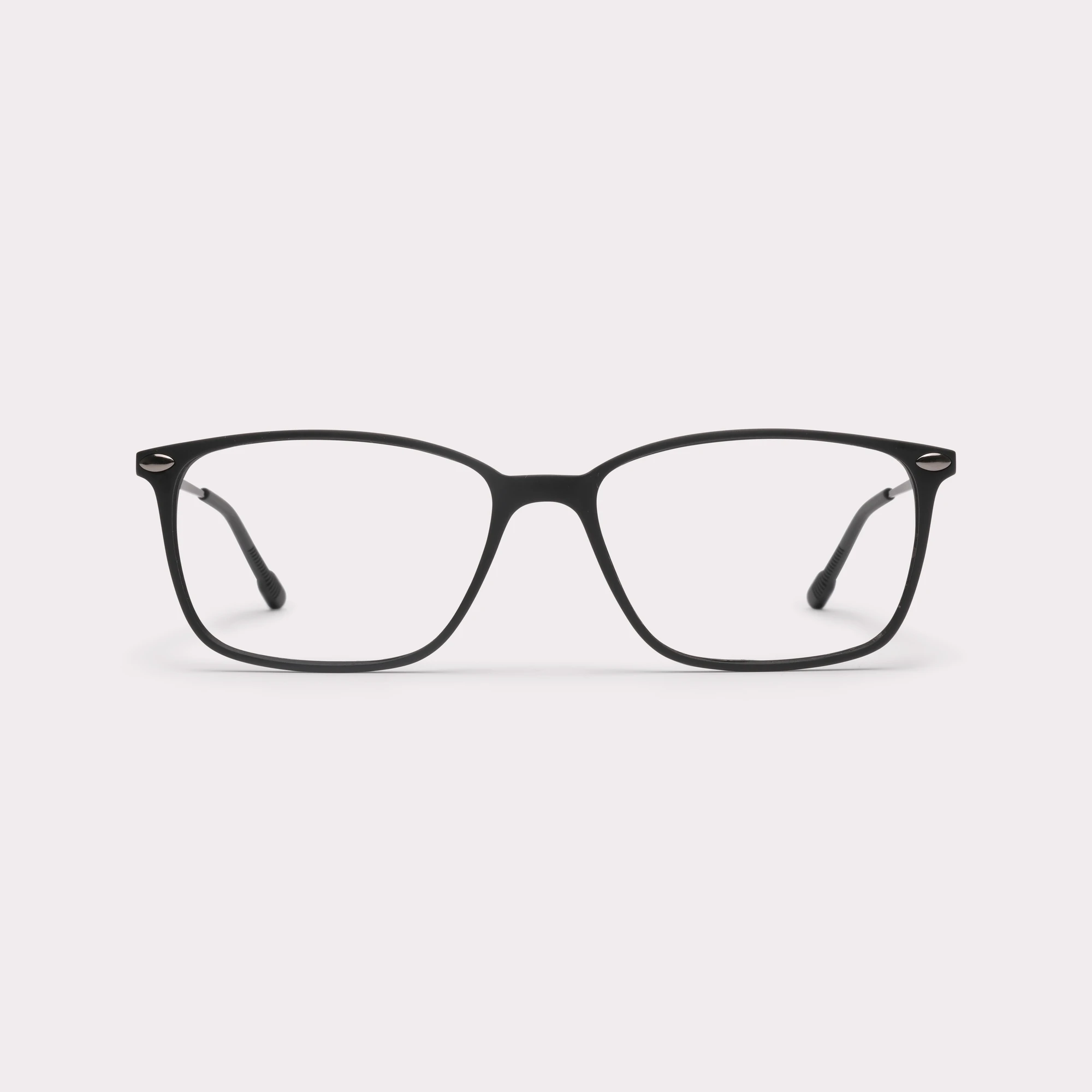 Une paire de Bao Noir Lunettes de lecture vue de face