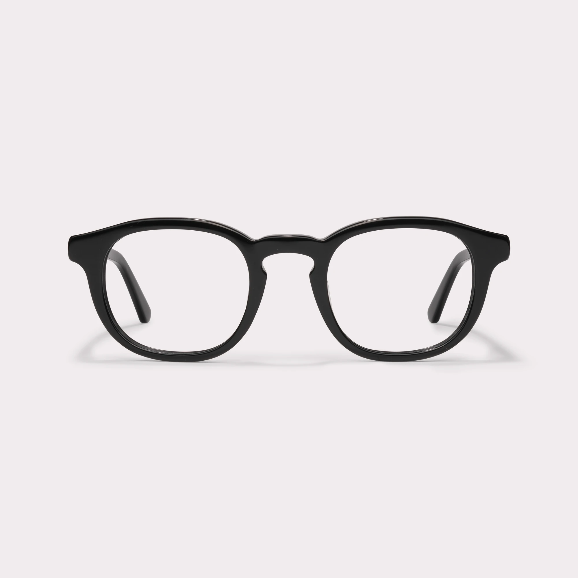 A pair of Loen Black Multi-distance™ blue light blocking reading glasses seen from the front