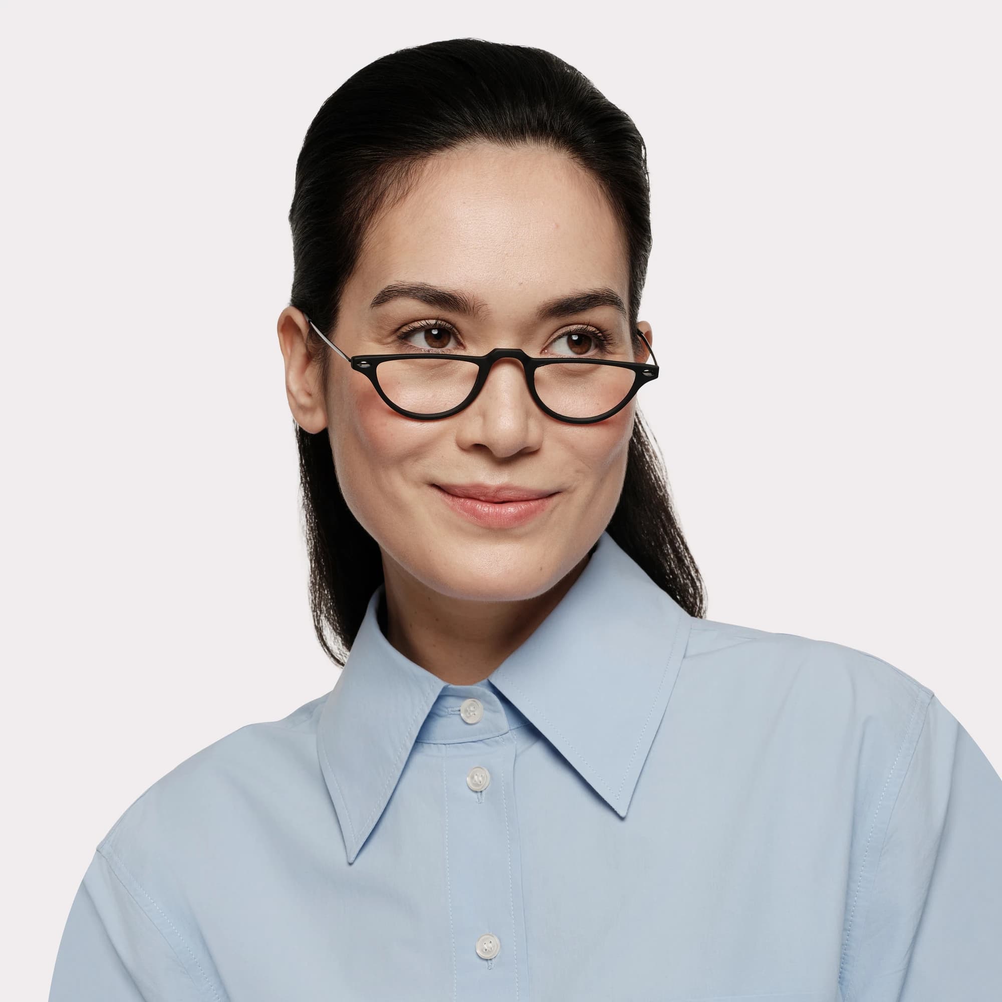 A pair of Moon Black Reading glasses