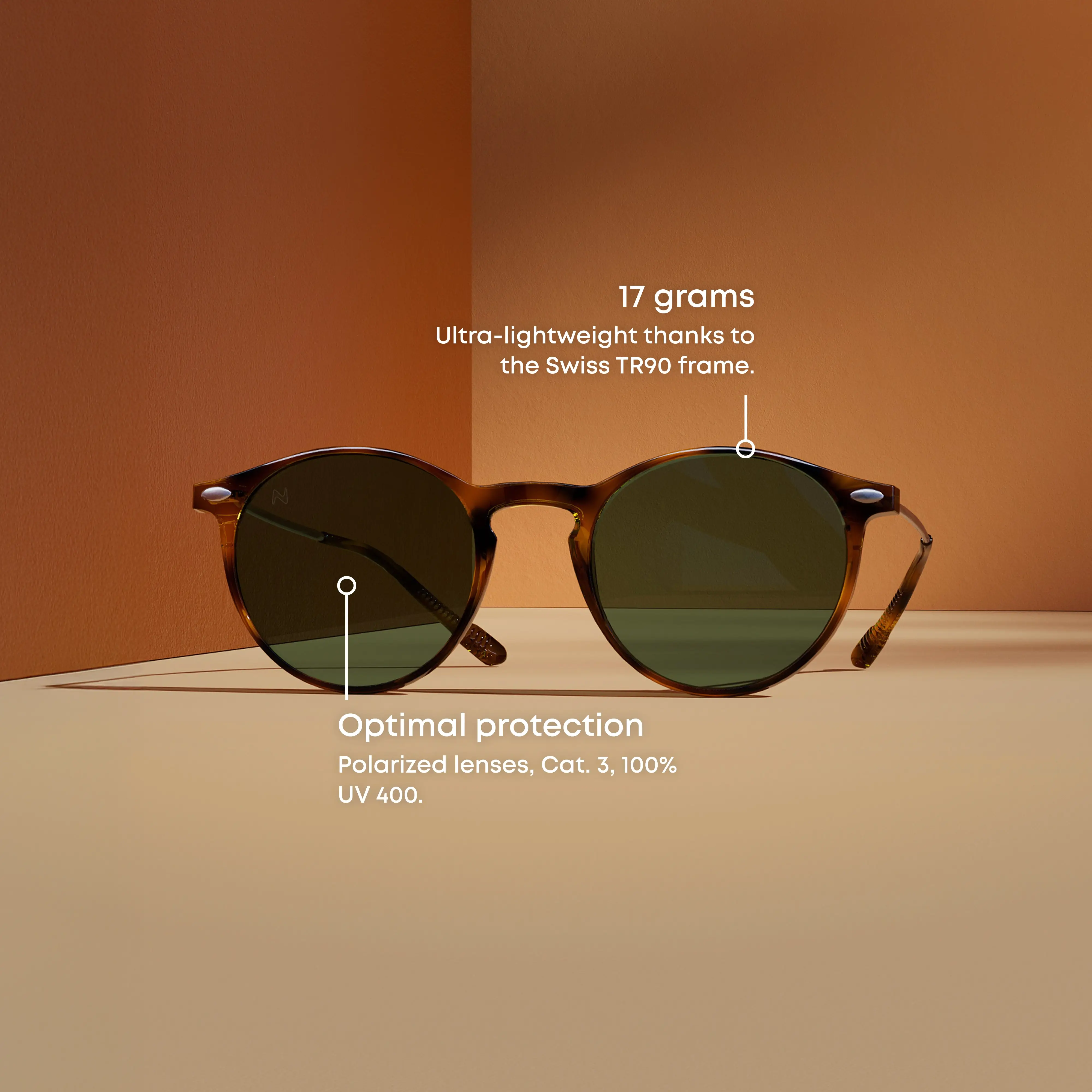 A pair of Cruz Black Sunglasses