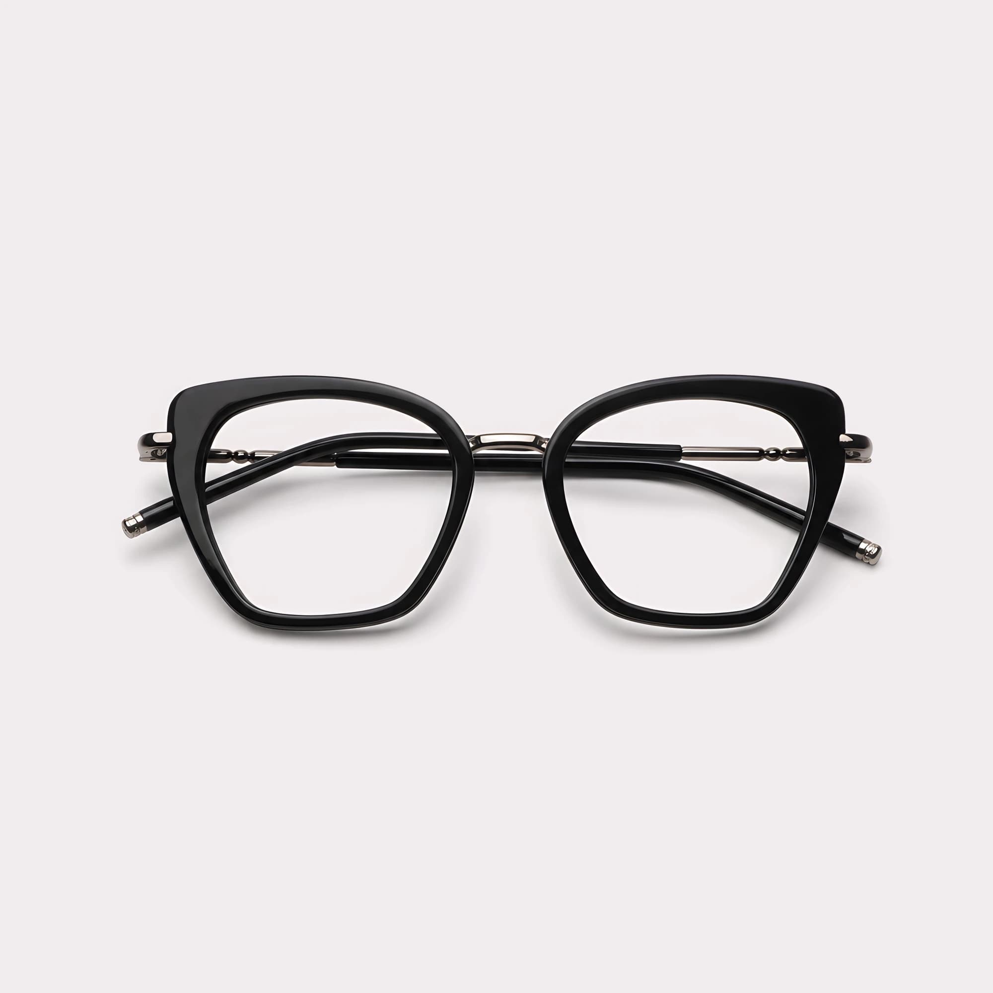 Un par de Lily Negro Gafas graduadas plegado