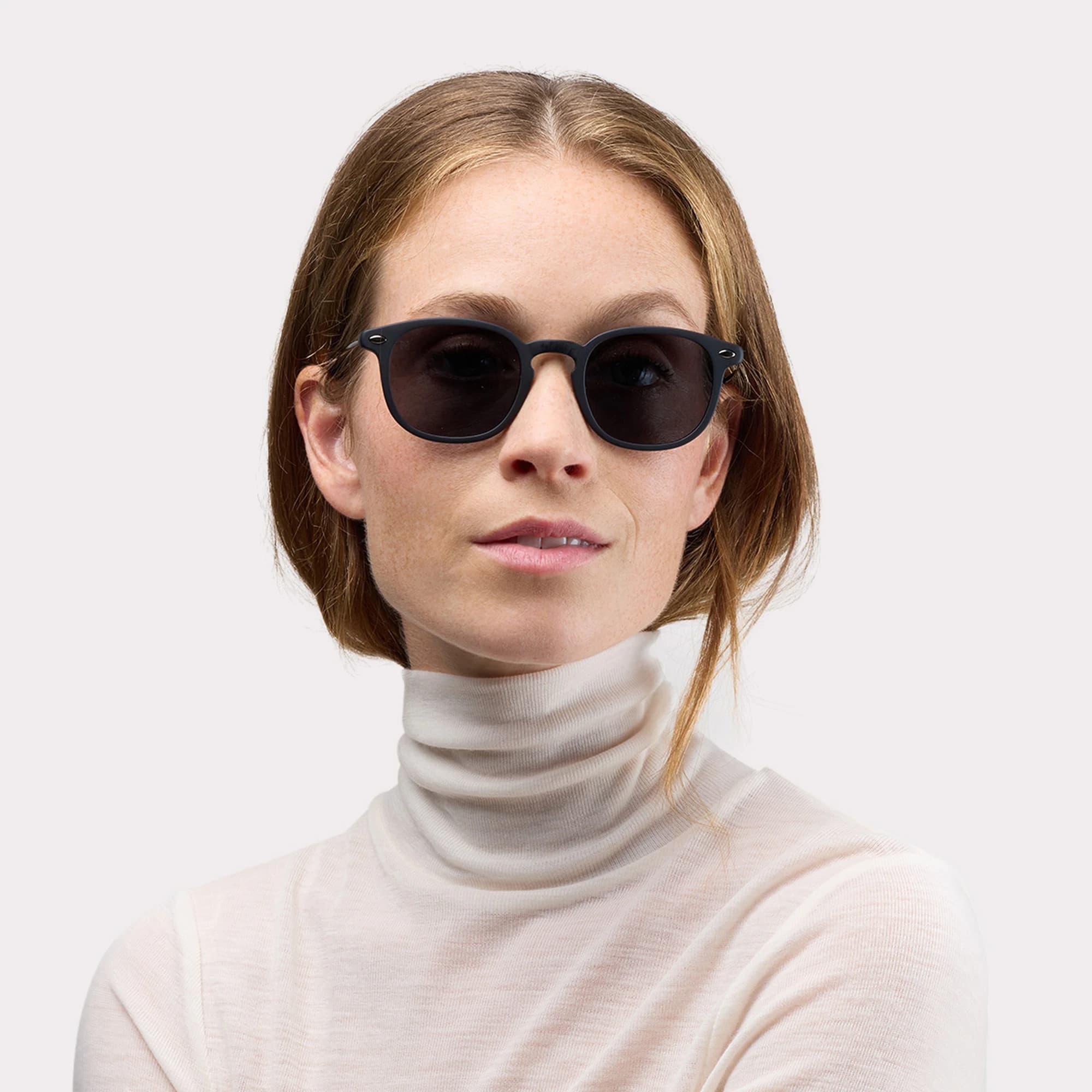 A pair of Alma Black Sunglasses