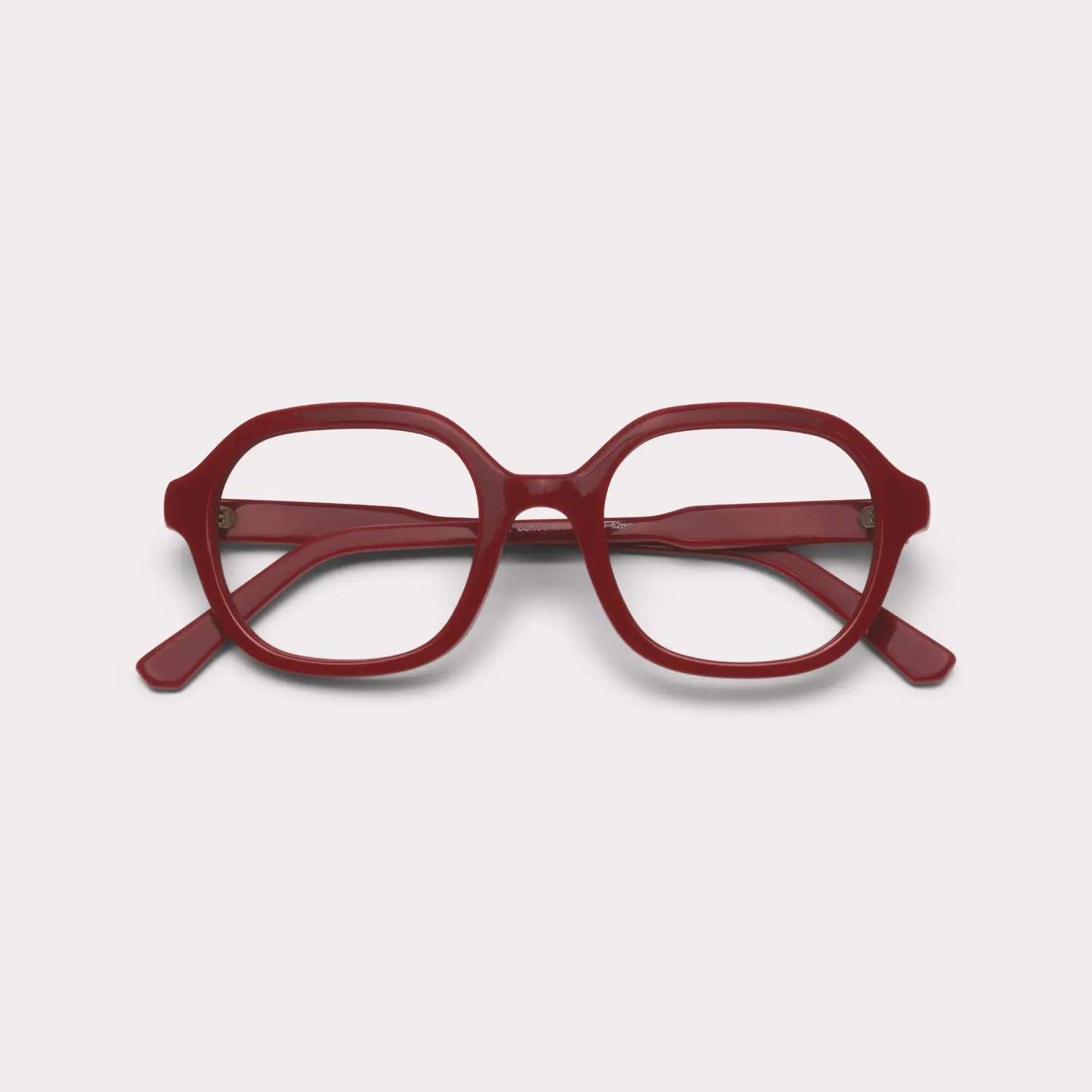 Un par de Lana Burdeos Gafas de lectura plegado