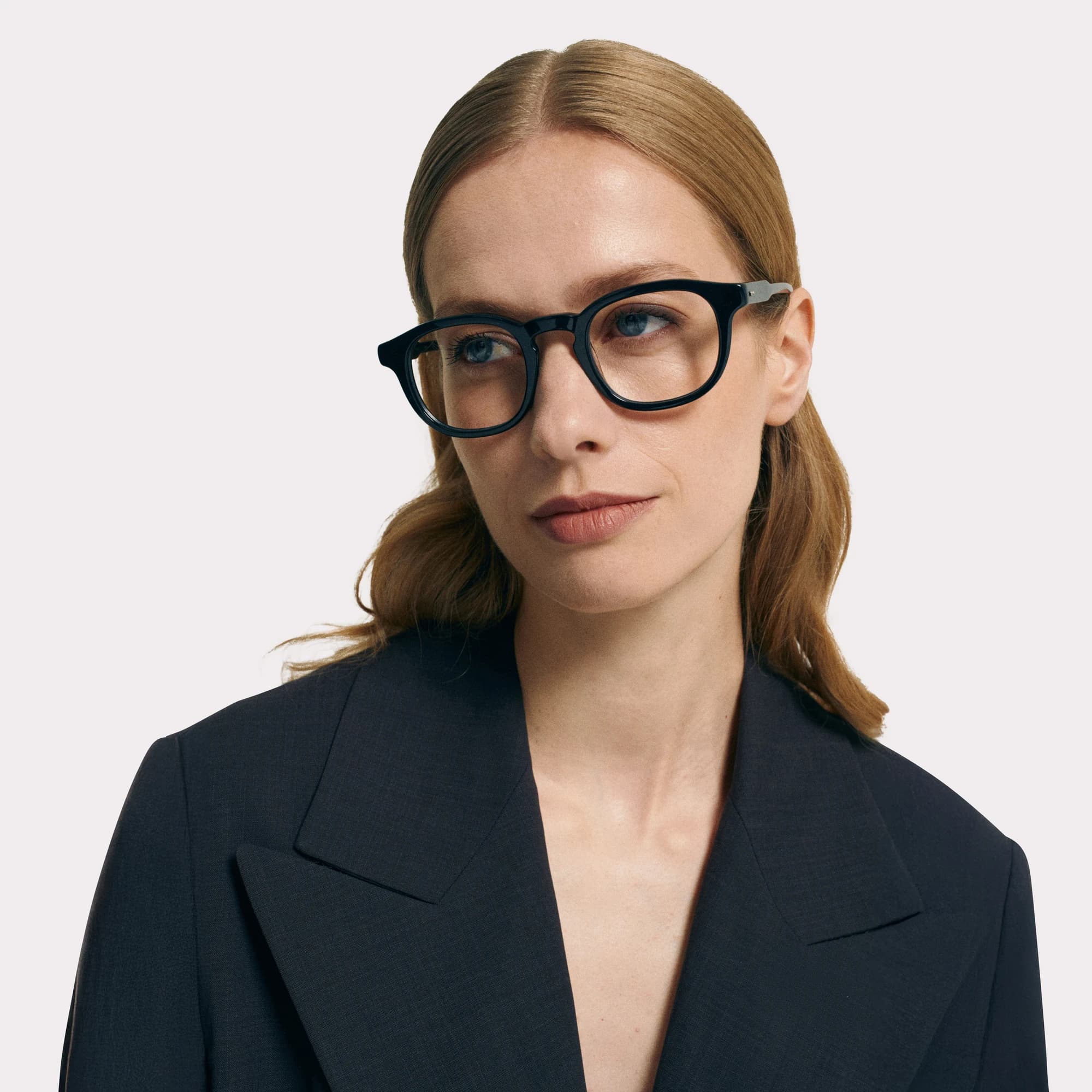 A pair of Loen Black Multi-distance™ blue light blocking reading glasses