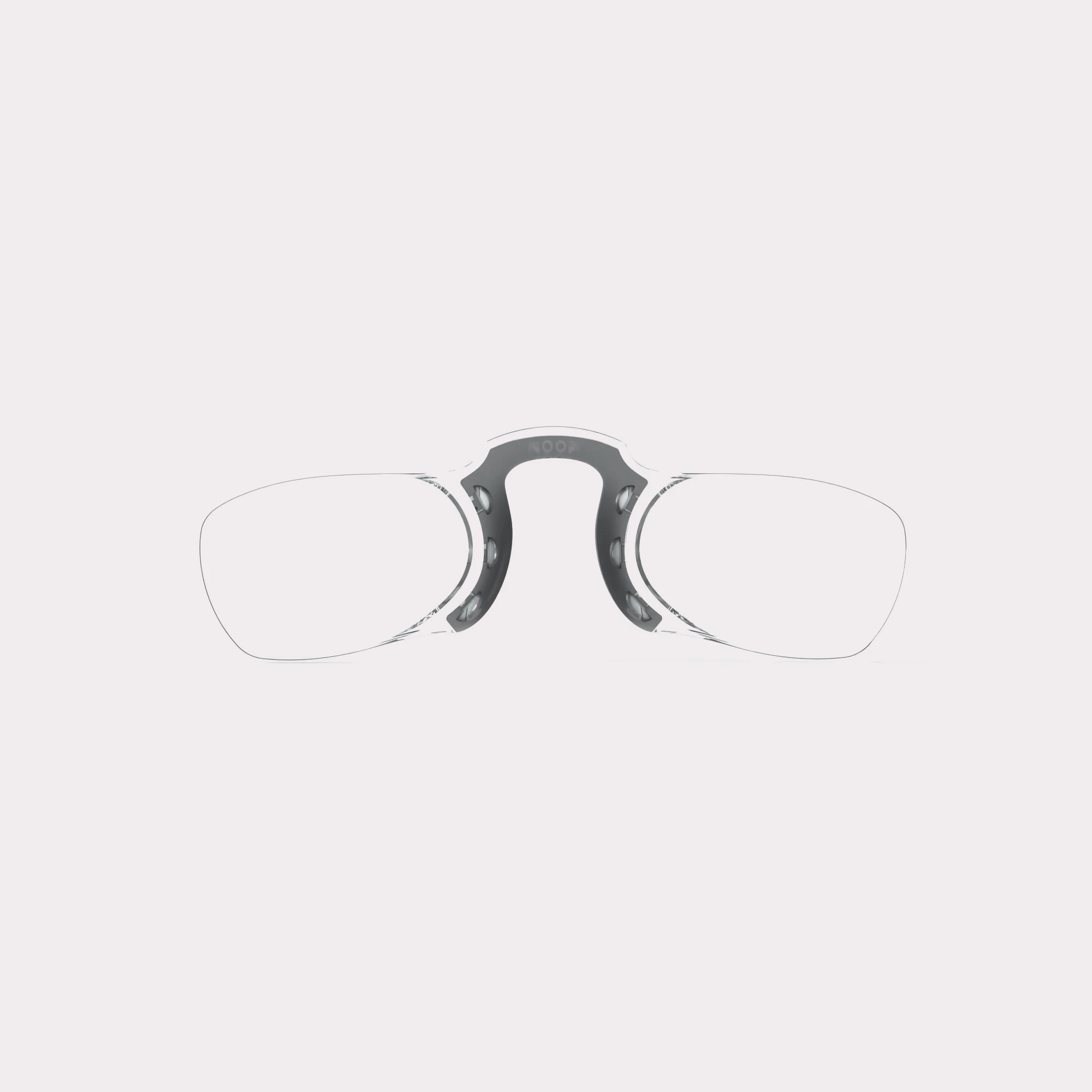 A pair of Rectangular Black Reading glasses seen from the front