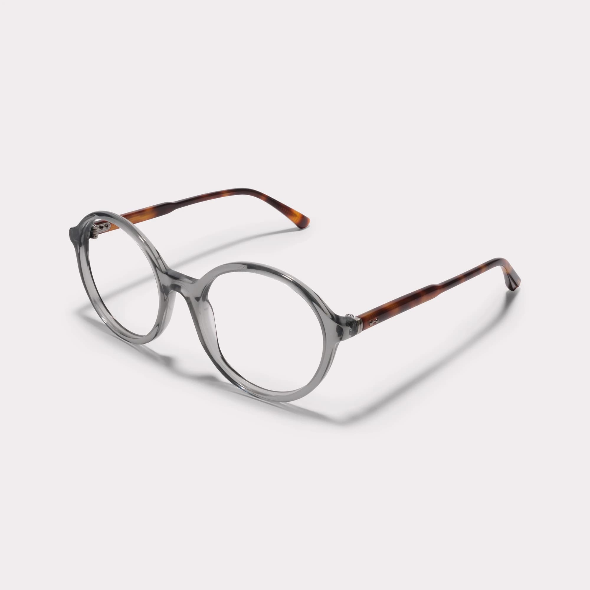 A pair of Sol Grey Green Prescription glasses seen from the side