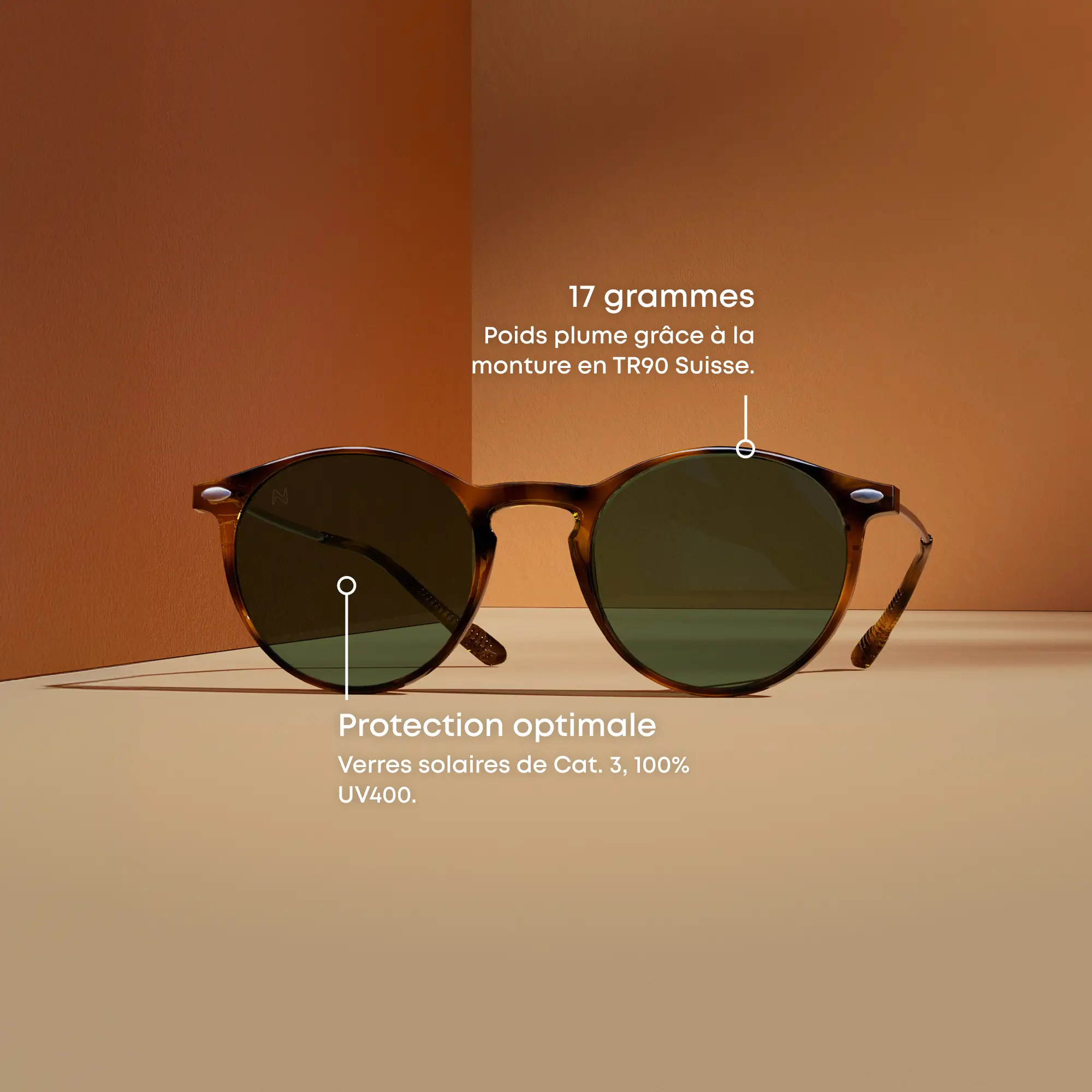 Une paire de Cruz Noir Lunettes de soleil bifocales