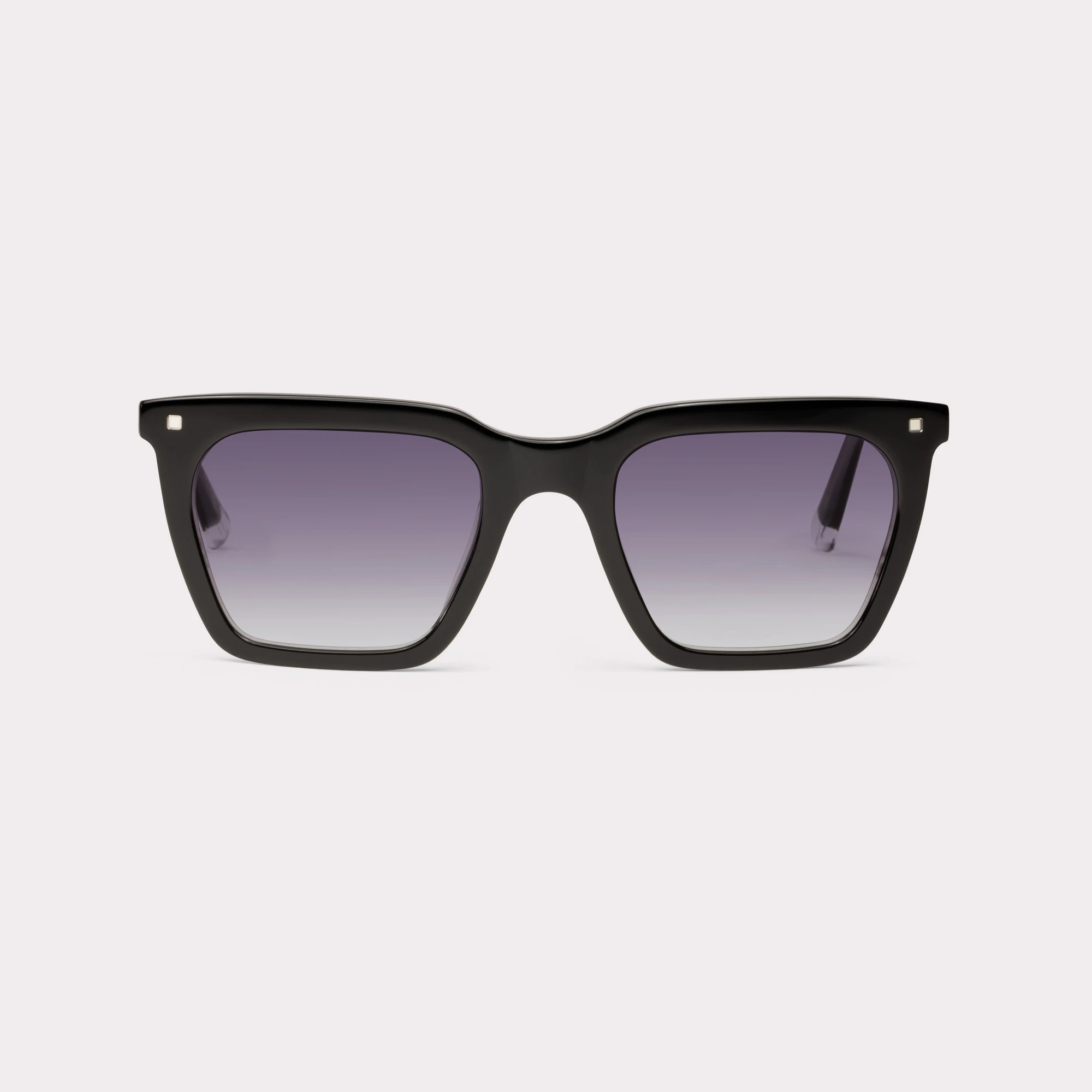 Une paire de Carter Noir Lunettes de soleil vue de face