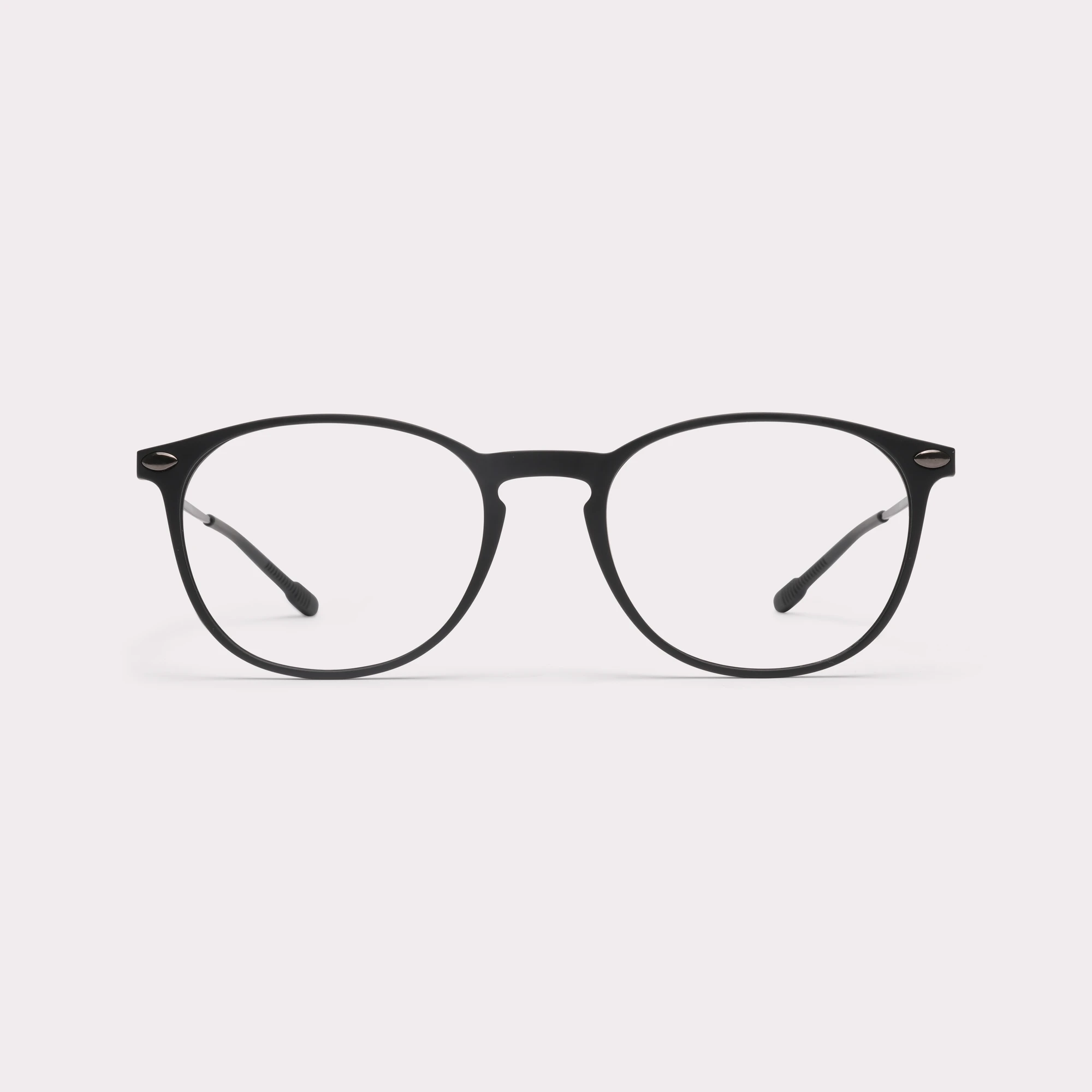 A pair of Alba Black Multi-distance™ reading glasses seen from the front