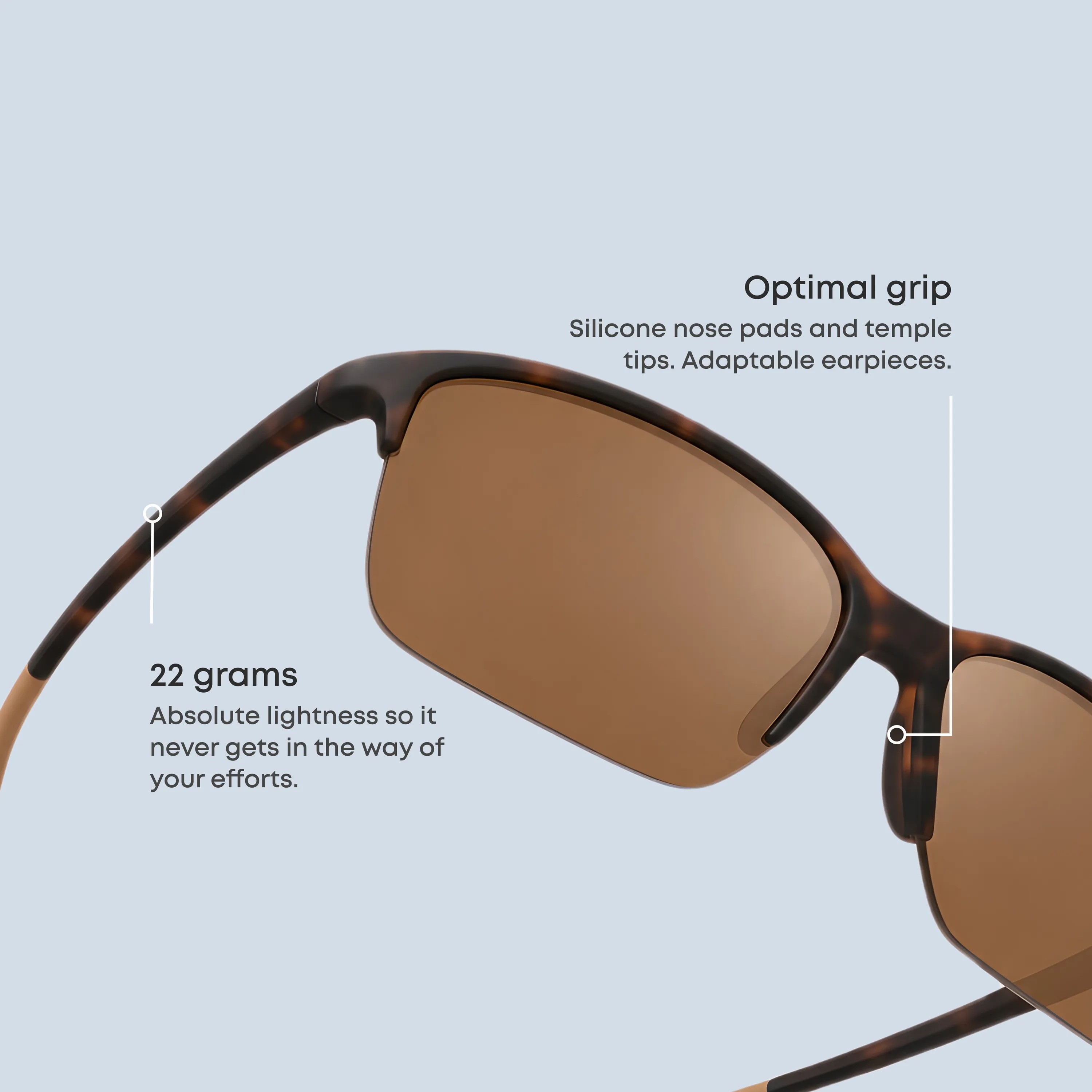 A pair of Peak Tortoise Sunglasses