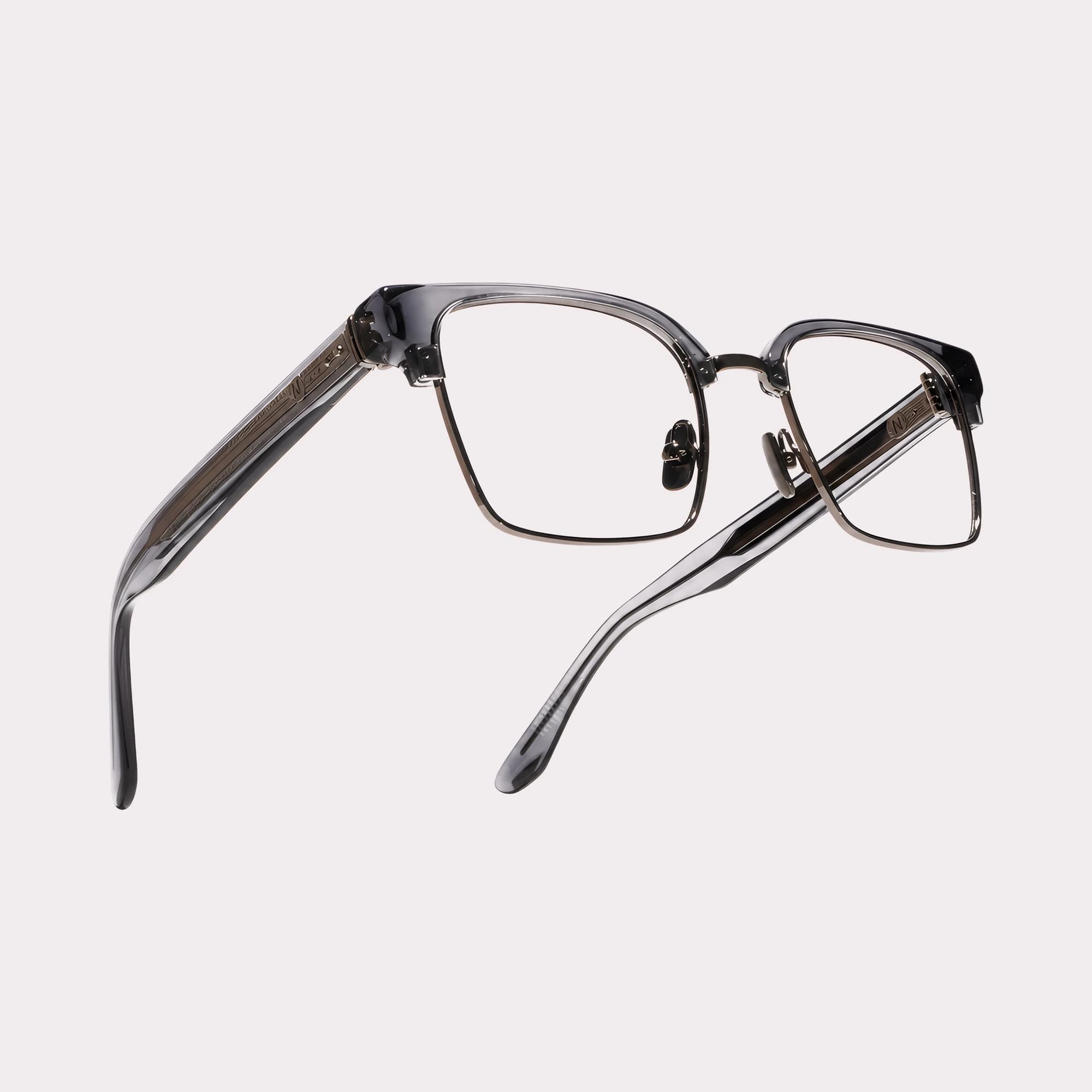 Un par de James Navy crystal Gafas graduadas en vista macro