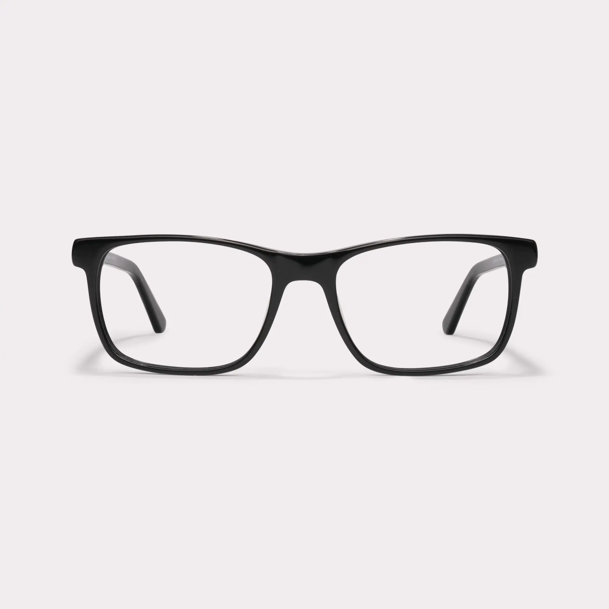 A pair of Justin Black Multi-distance™ blue light blocking reading glasses seen from the front