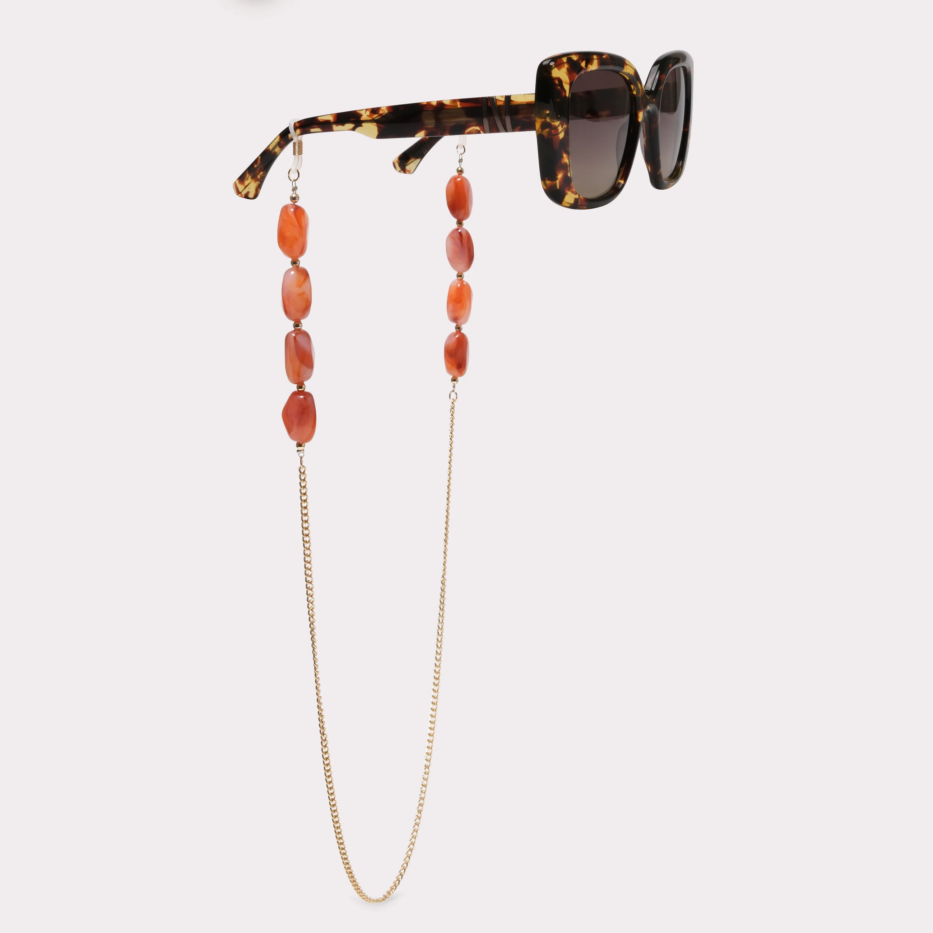 Une paire de Chaîne Agate Terracotta Accessoires