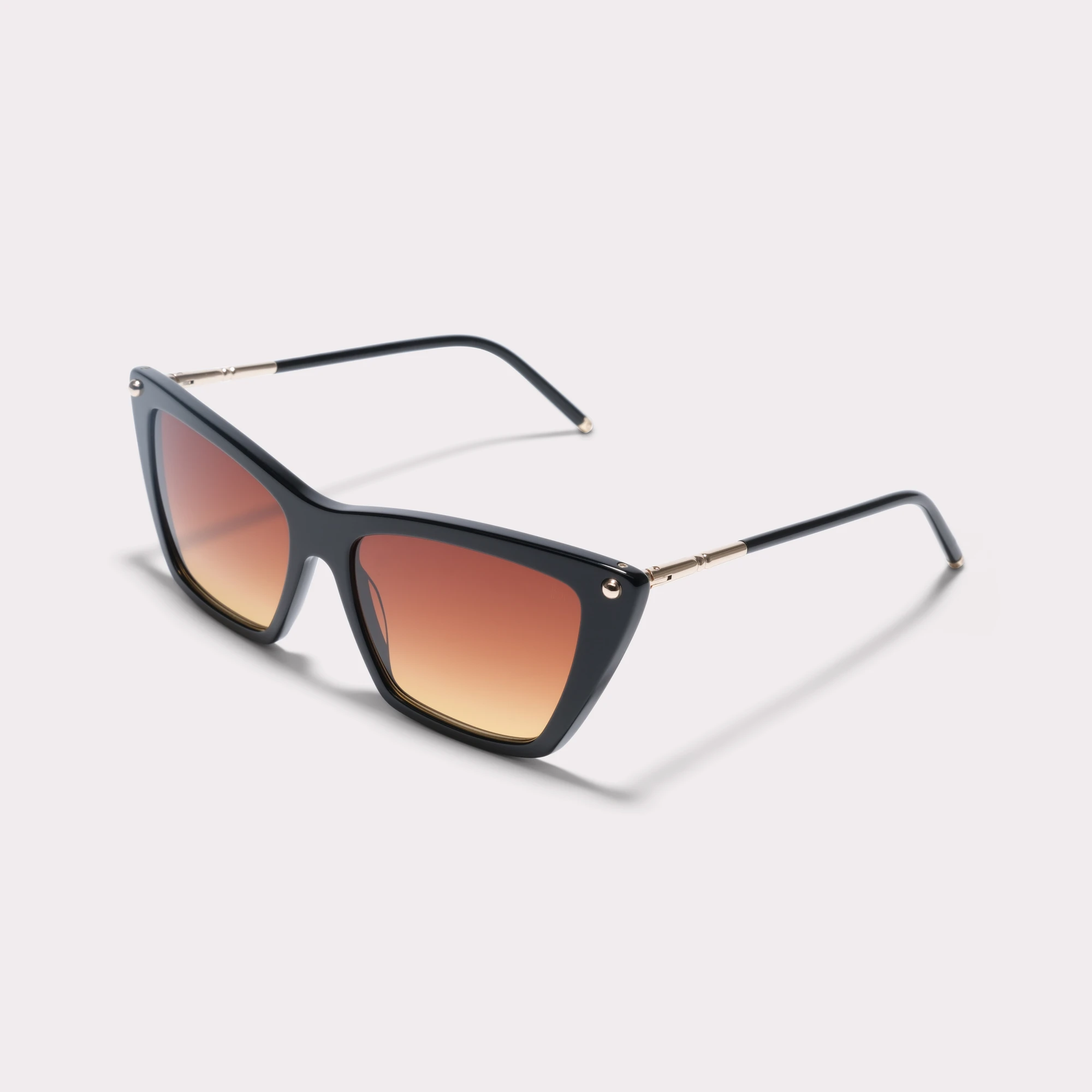 Ein Paar Cameron Schwarz Sonnenbrille , von der Seite gesehen