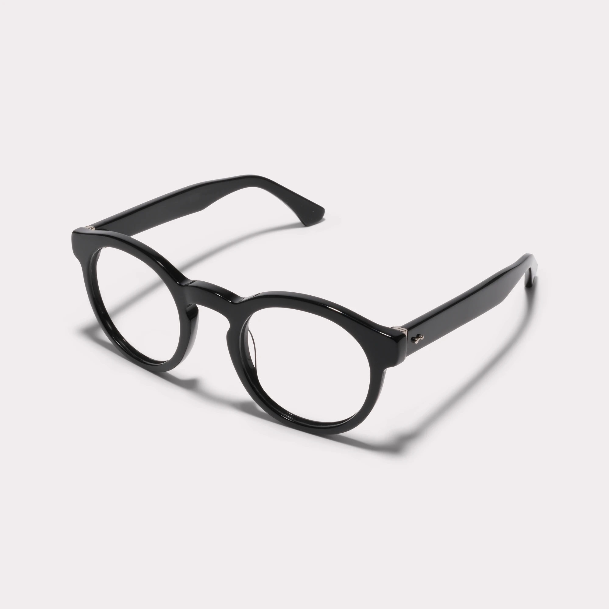 Un par de Robben Negro Gafas de lectura vista de lado