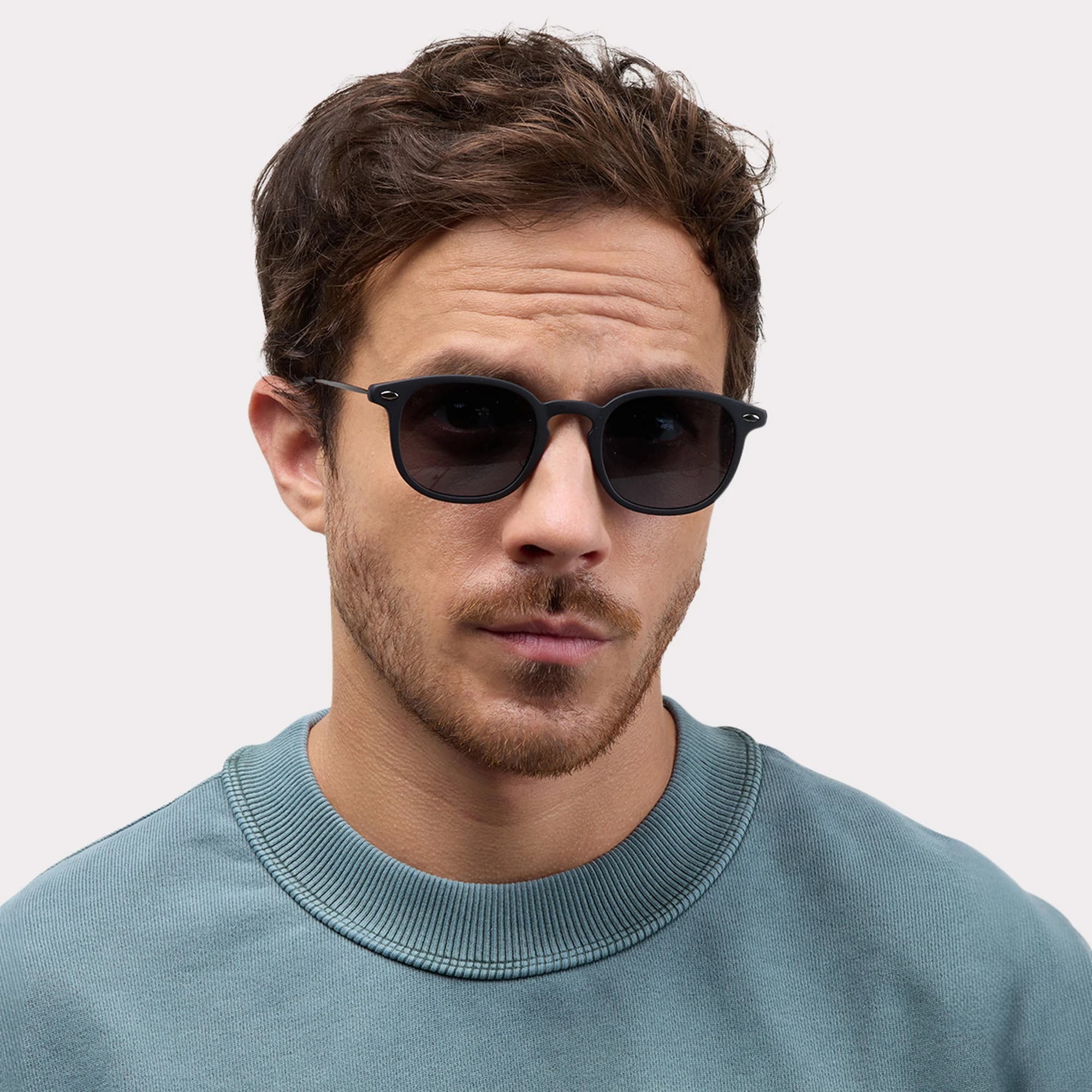 A pair of Alma Black Sunglasses