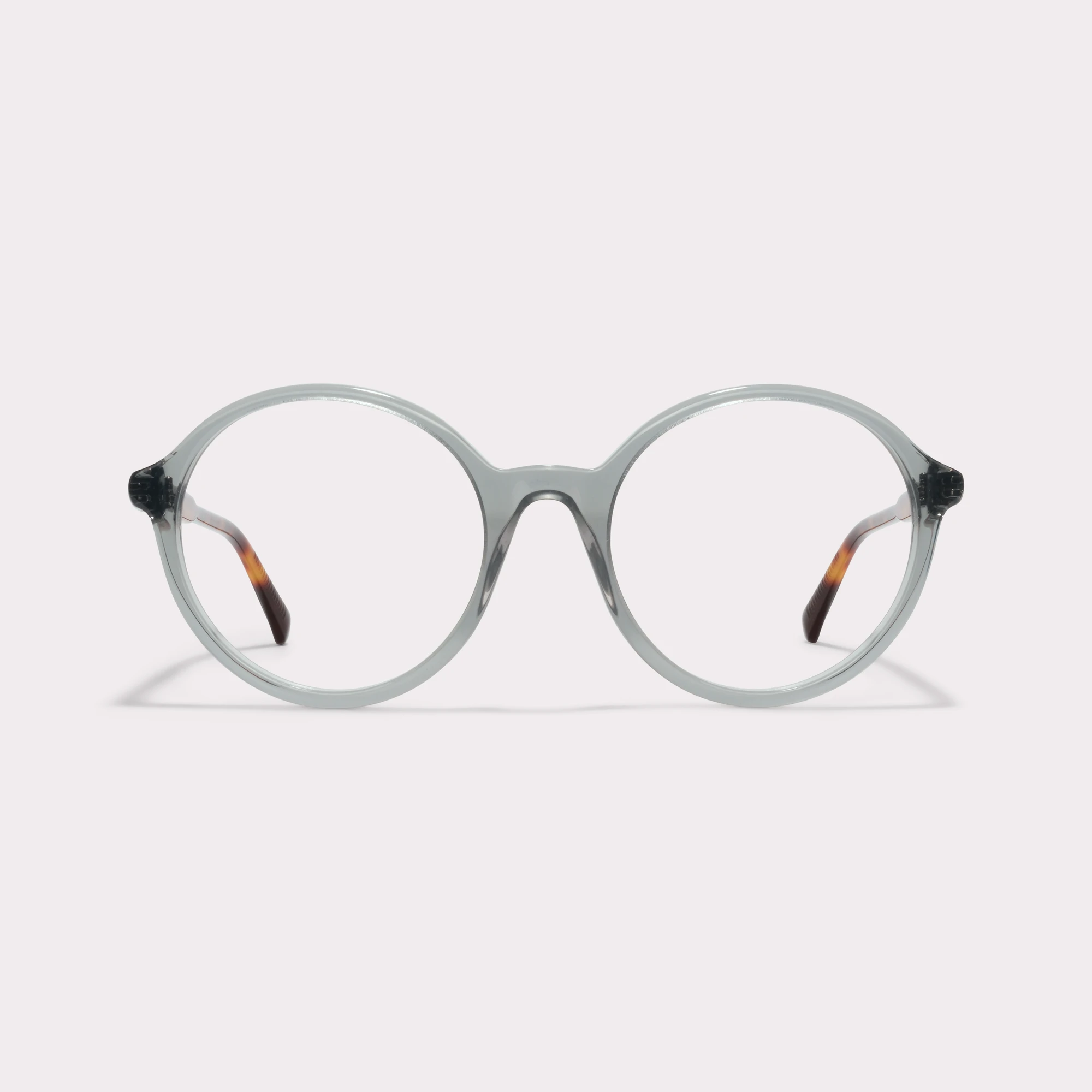 A pair of Sol Grey Green Prescription glasses seen from the front