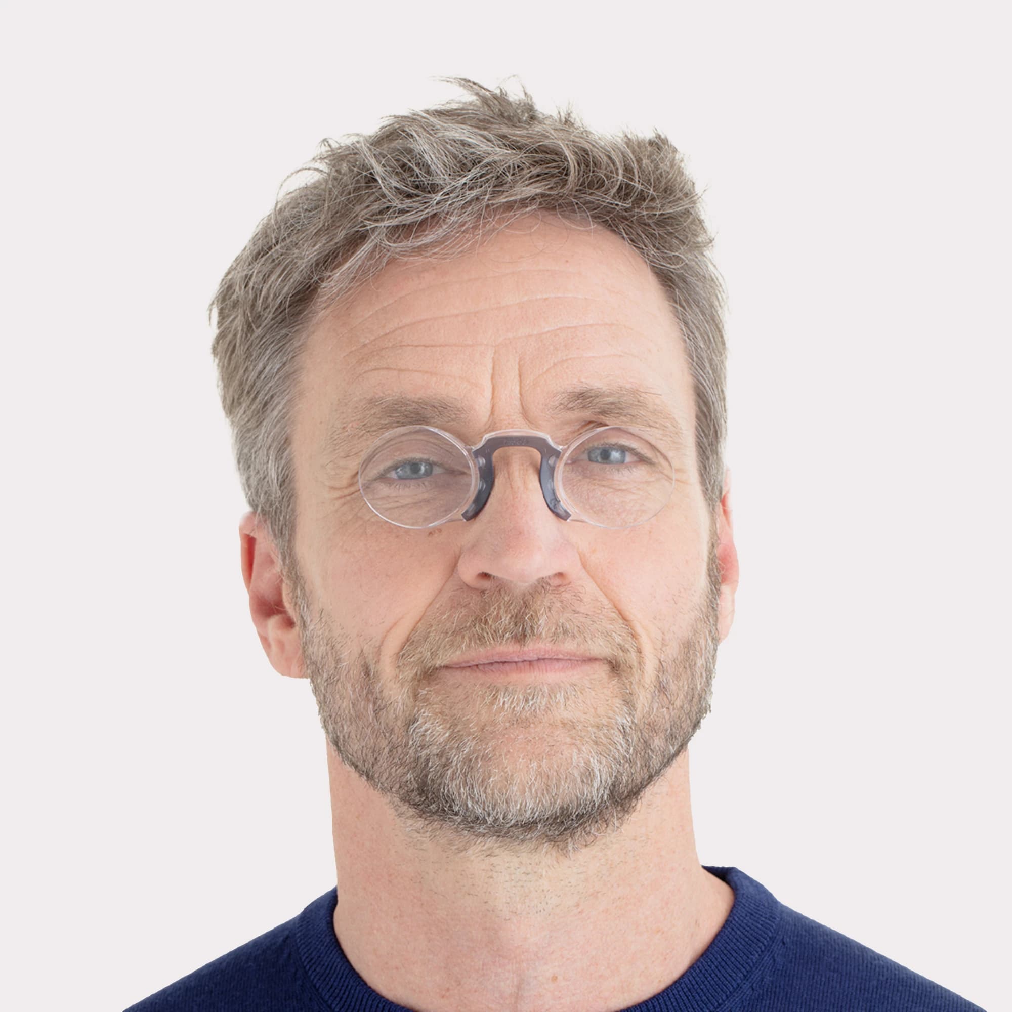 A pair of Oval Black Reading glasses
