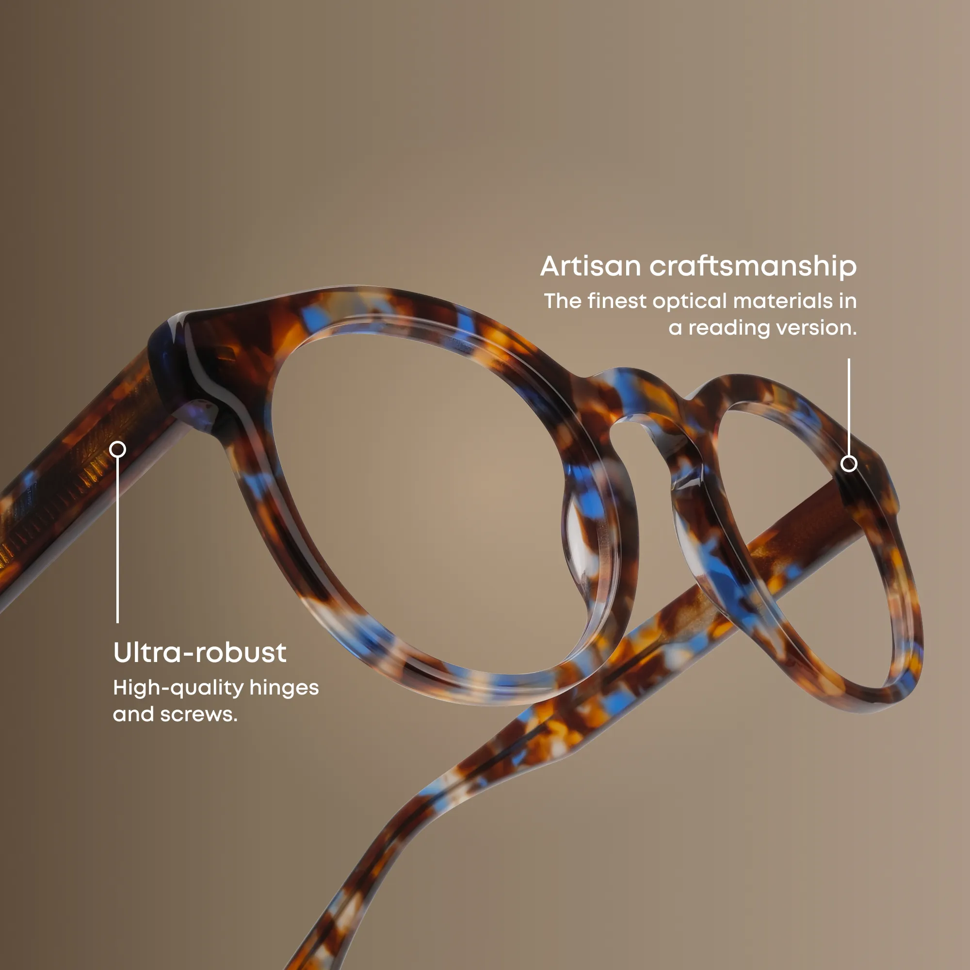 A pair of Loen Black Multi-distance™ blue light blocking reading glasses