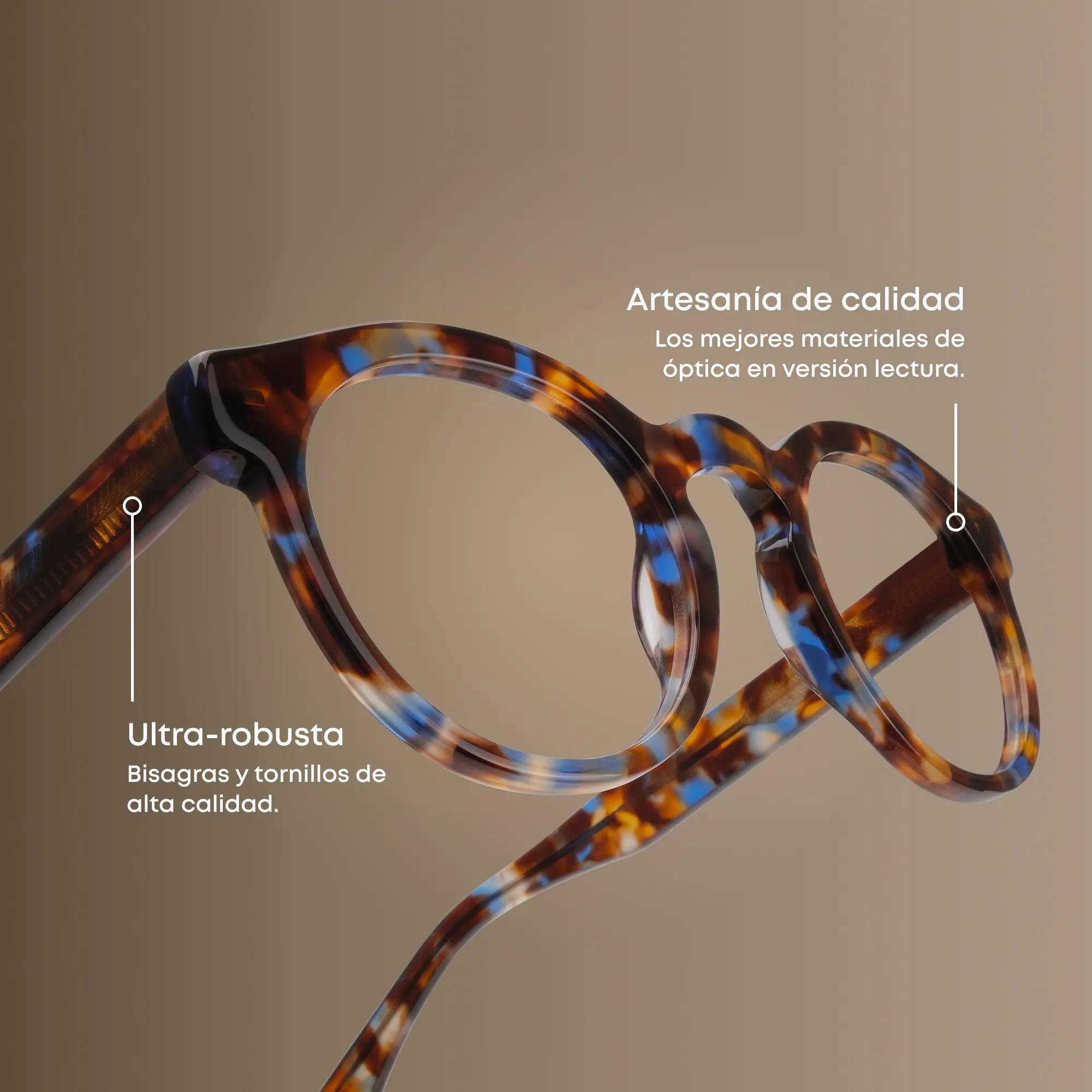 Un par de Loen Negro Gafas de lectura multi-distancia™ luz azul