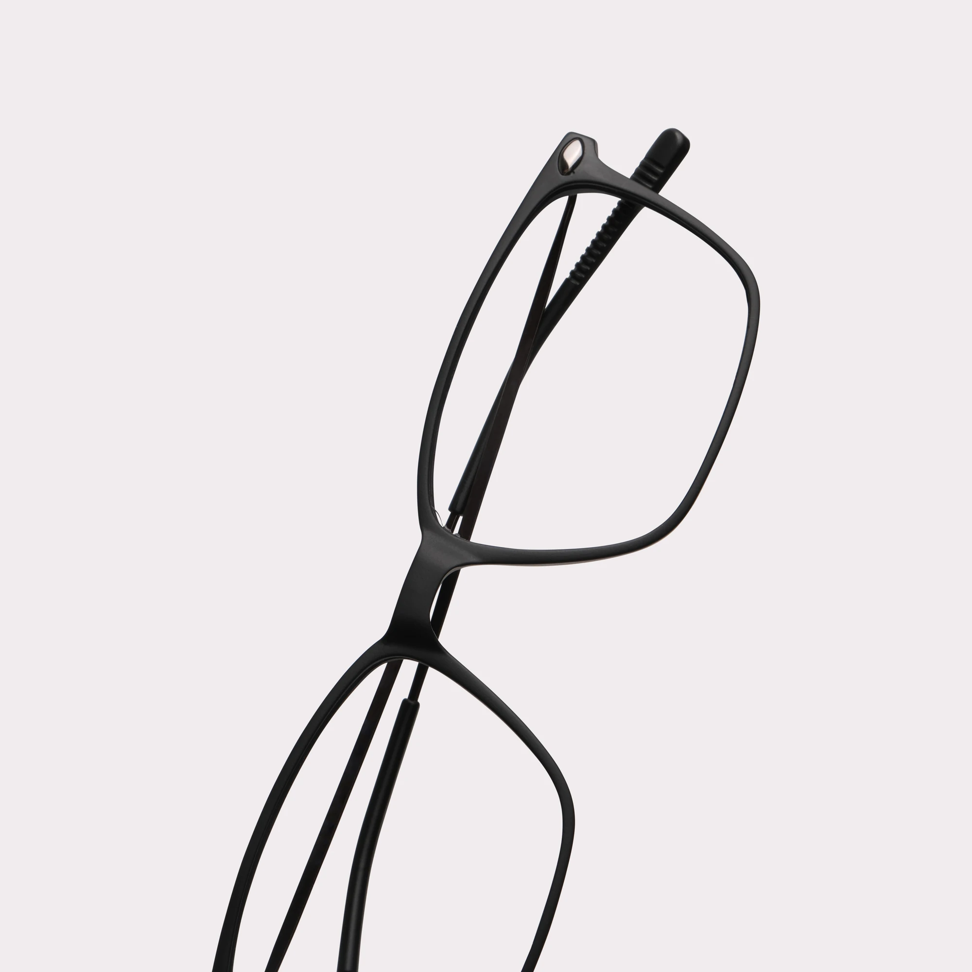 Une paire de Bao Noir Lunettes de lecture en vue macro