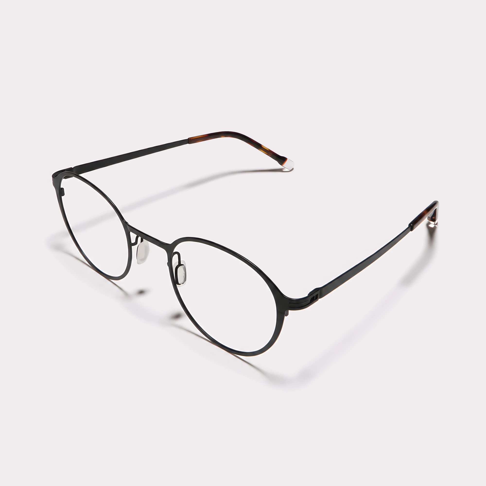 Un par de Will Negro Gafas graduadas vista de lado